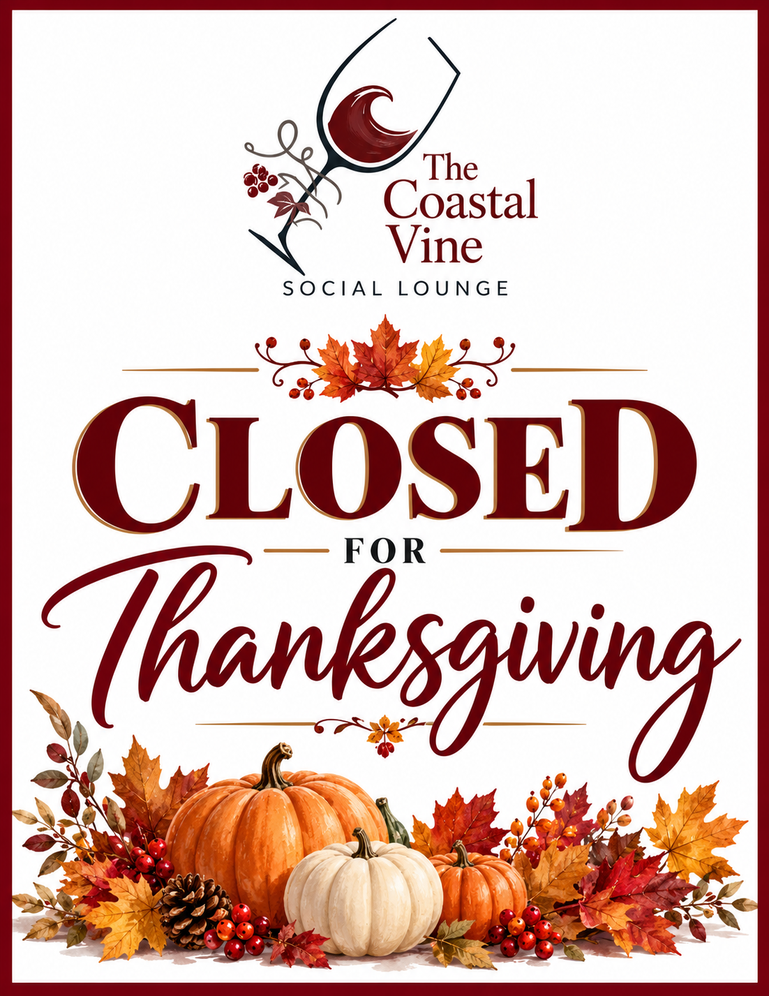 Closed - Thanksgiving