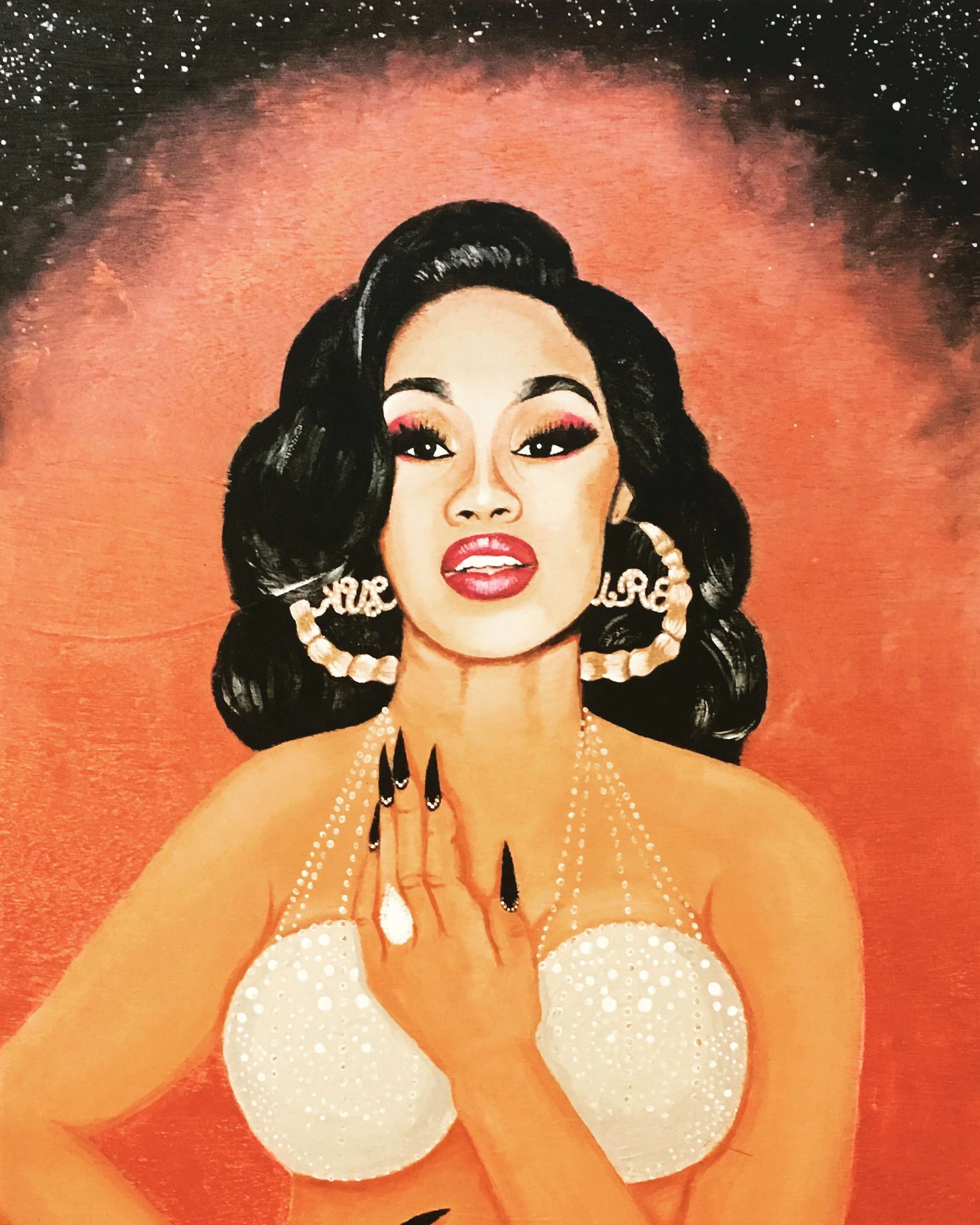 Cardi B
18" X 24"
Acrylic on wood

$100.00 - Sold

