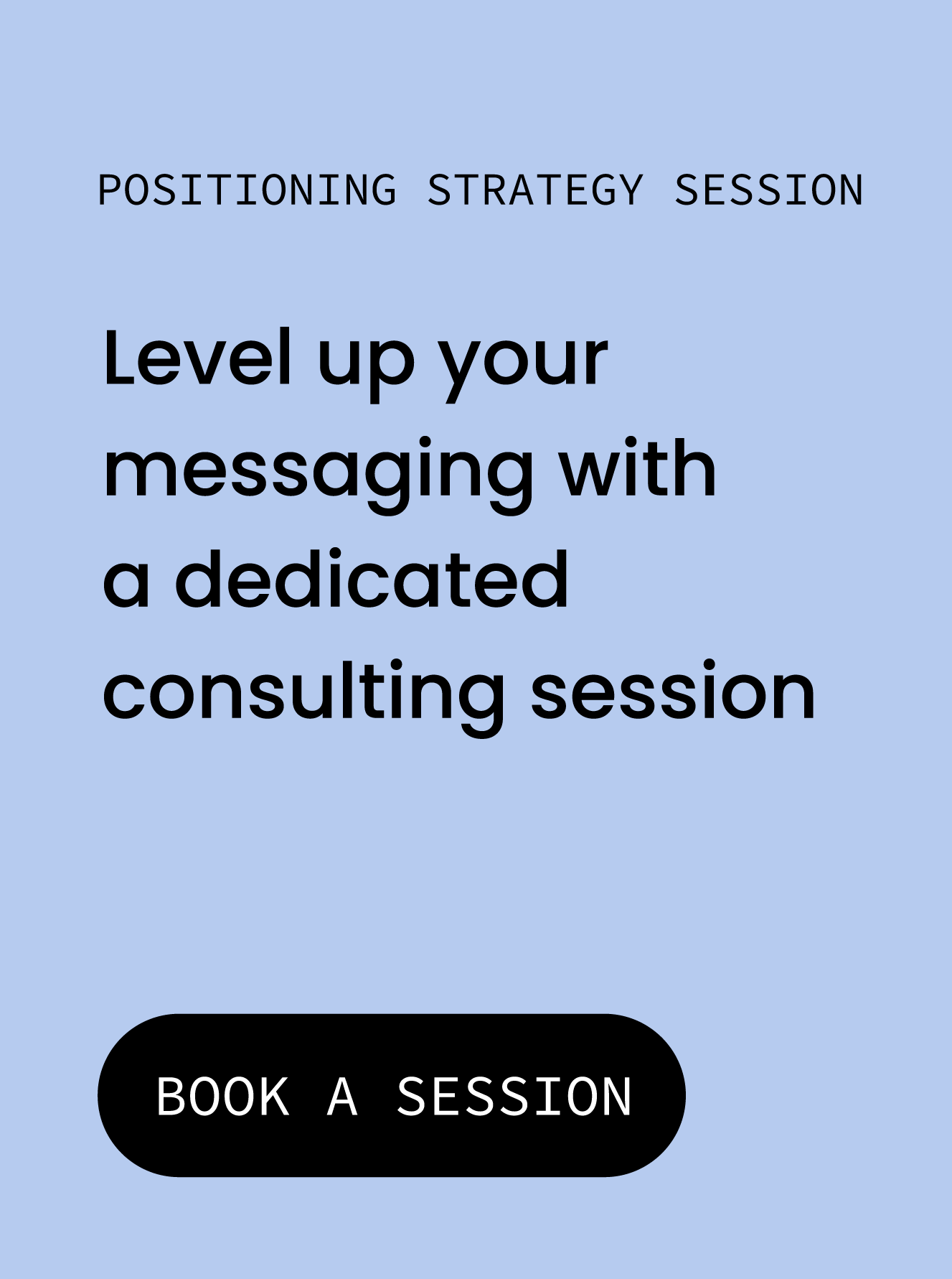 Positioning &amp; Messaging Consulting