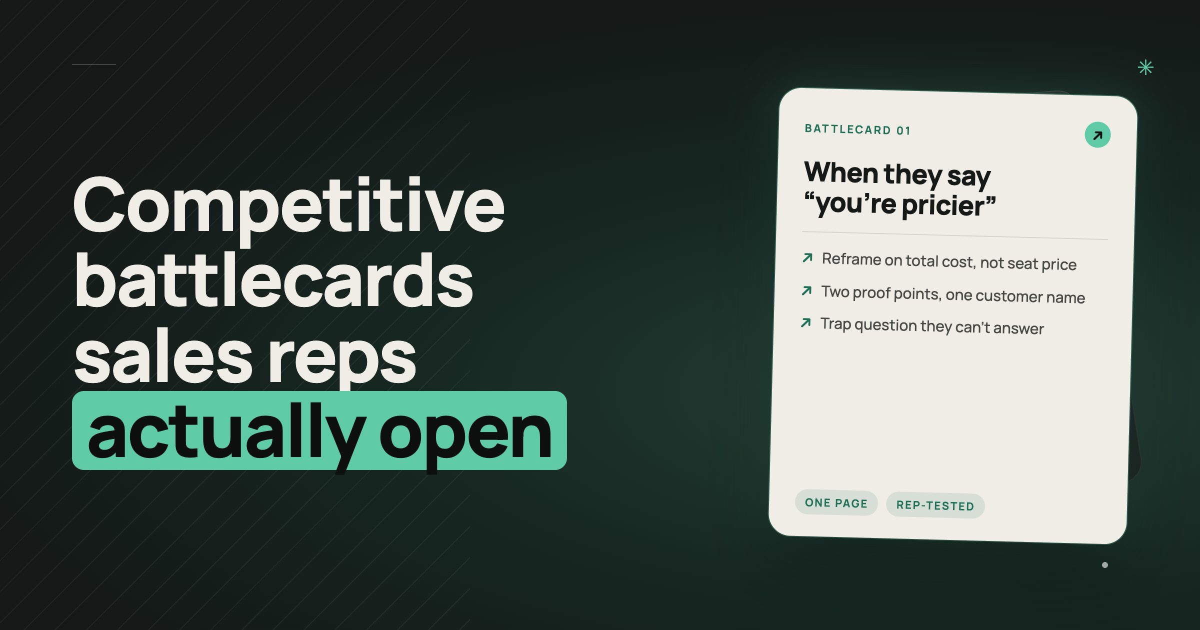 Competitive Battlecards Sales Reps Actually Open