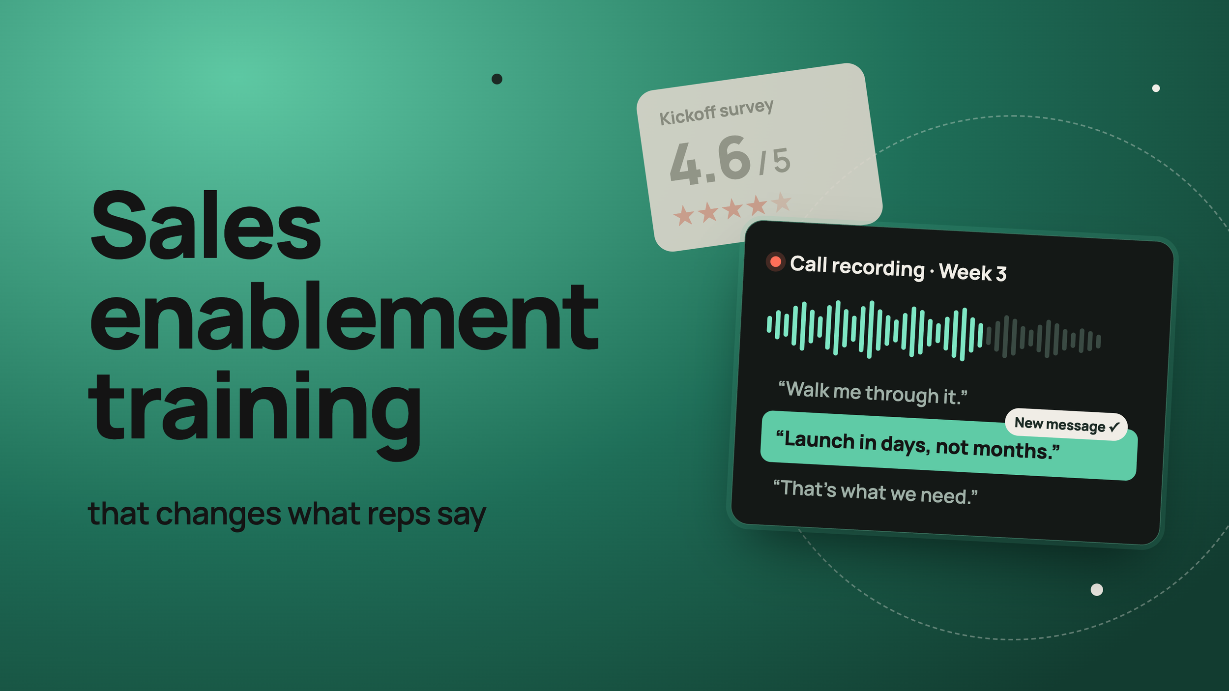 Sales Enablement Training That Changes What Reps Say