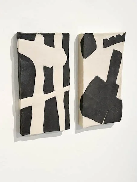Untitled, 2025
Black & White Stoneware
10 1/4 H x 8W x 1 1/2 D inches
