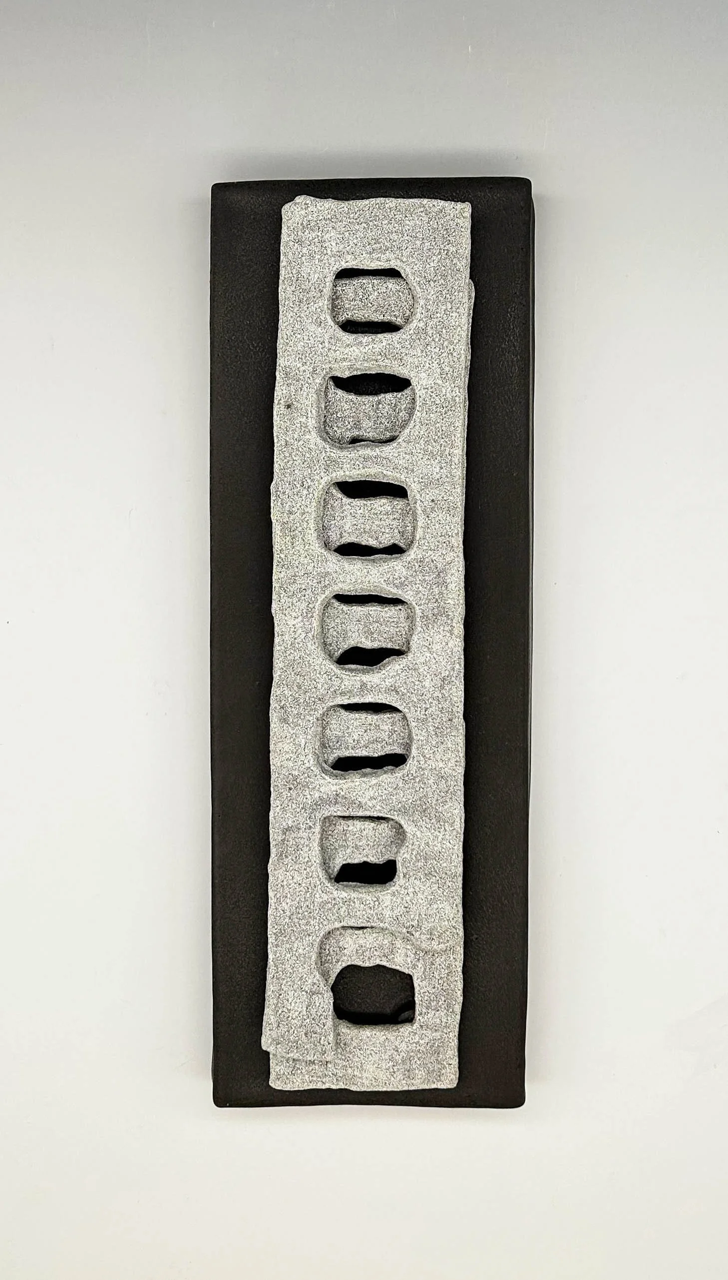 Vertical Sediment 2
Stoneware and glaze
16 x 5 1/2 x 2 1/2