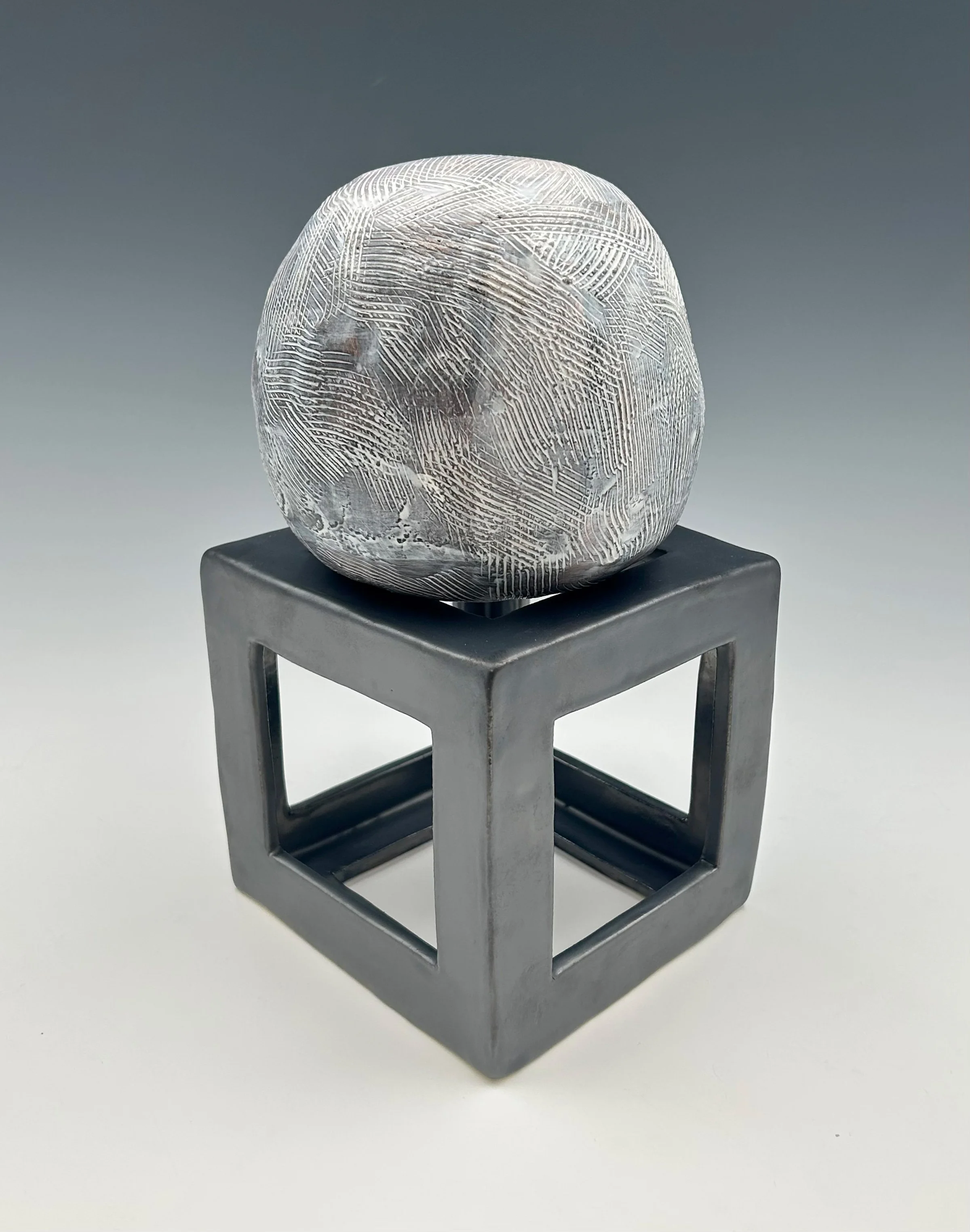 Rock Box, 2023
Stoneware, glaze, terra sigillata
11 x 5 1/2 x 5 inches