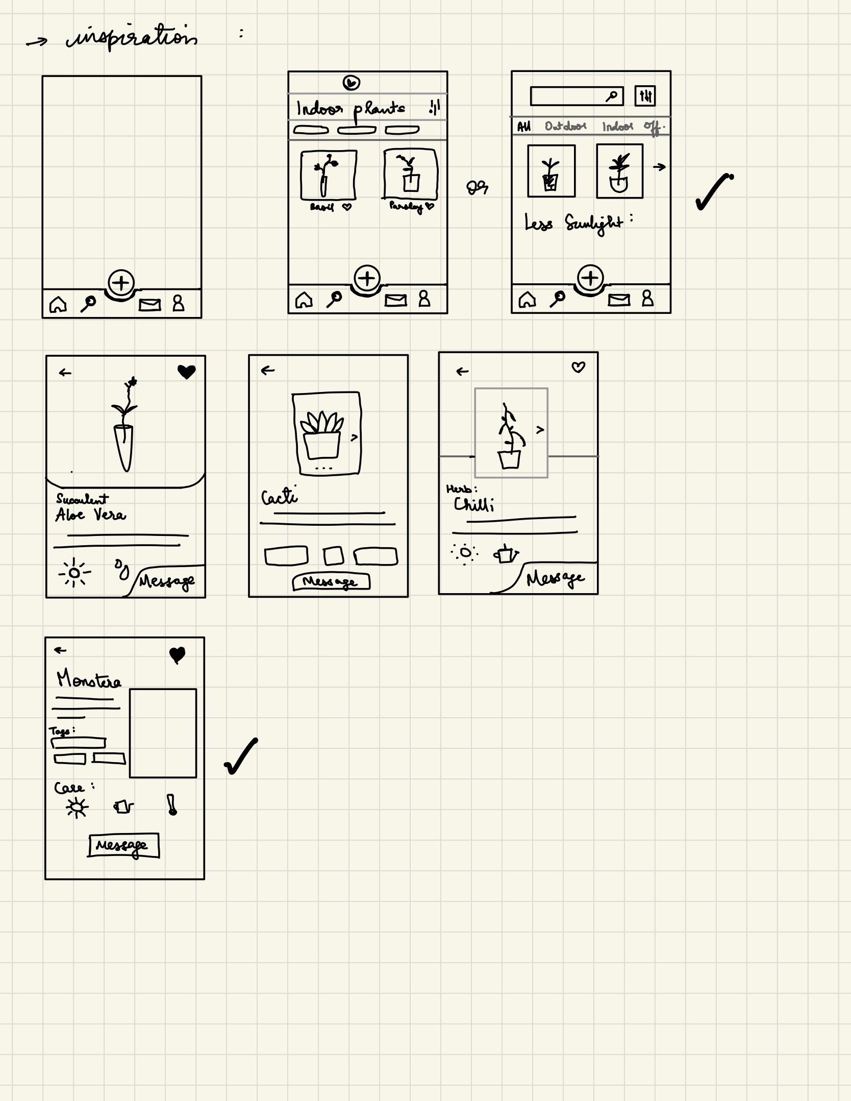 inspiration wireframe