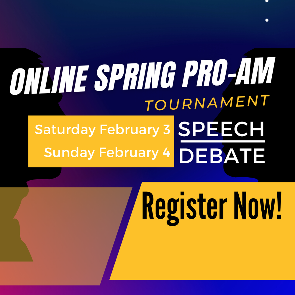 Tournaments — Professional Speech and Debate Association