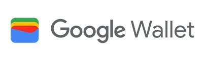 Google Wallet logo with colorful icon and text