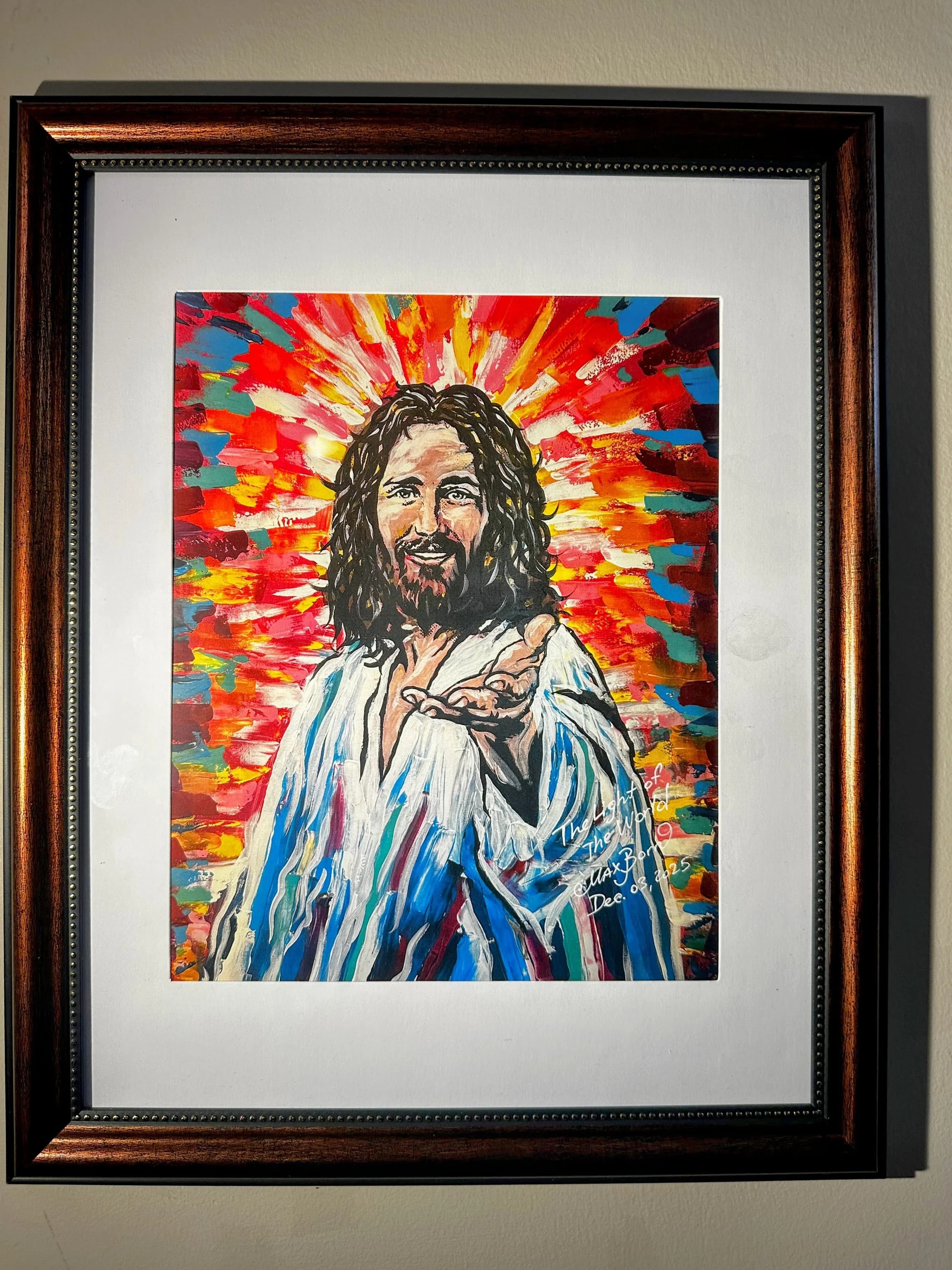 THE LIGHT OF THE WORLD — HAND-SIGNED FRAMED PRINT (8×10”)
