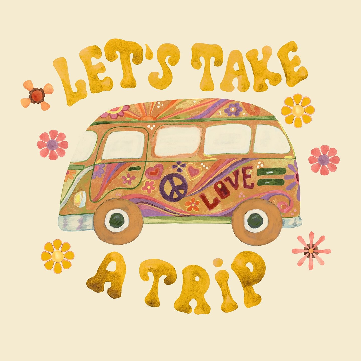 Let&rsquo;s Take A Trip. 
.
.
.
.
#ladieswhodesign #womenofillustration #womenofdesign #artofinstagram  #herestothecreatives #creativecultivate  #quotestagram #thehappysquares #creativegalgang #createyourownfeed  #wethecreators #supportmicrocreators 