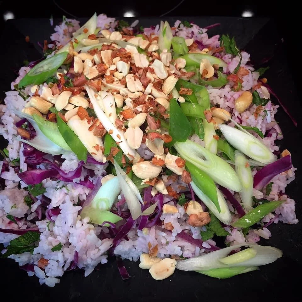 SIMPLE ASIAN INSPIRED SALAD WITH COCONUT RICE