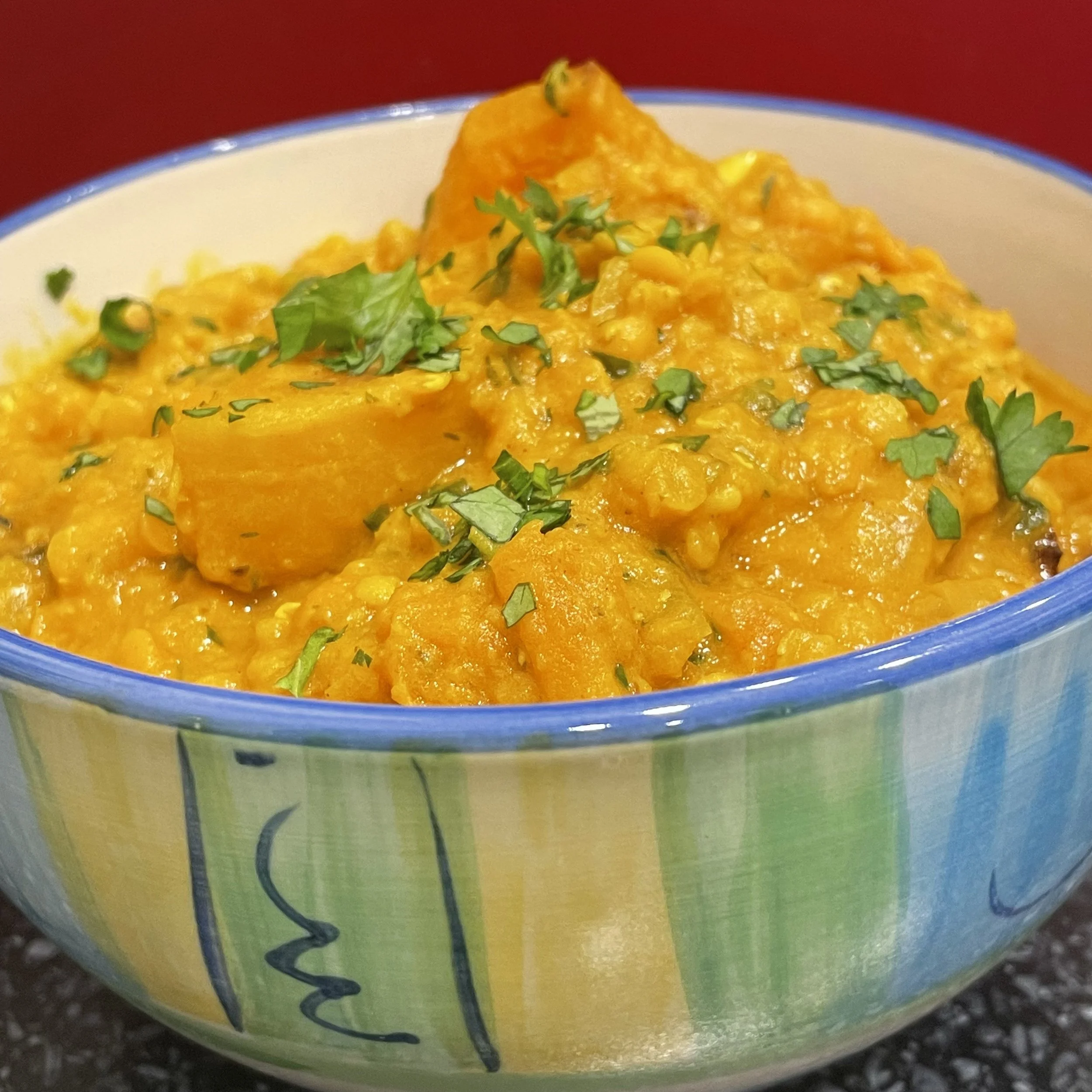 RED LENTIL &amp; ROAST PUMPKIN CURRY