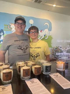 Behind the Scenes with Manly Candles: A Father-Son Team Crafting Candles and Supporting Animal Welfare