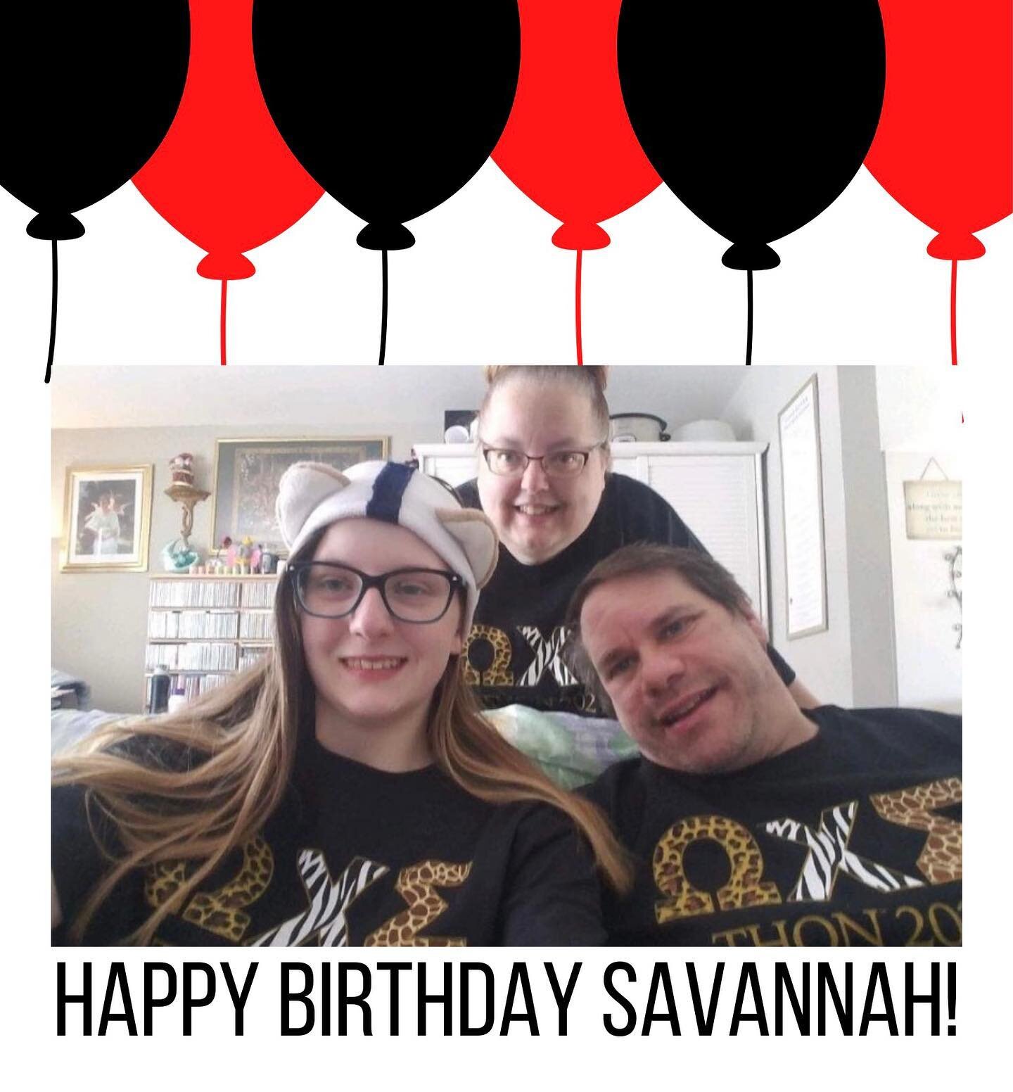 Wishing Savannah, our THON child, a very happy 18th birthday! We hope you have a great day and wish we were all there to celebrate with you. We are so glad you enjoyed your gifts and can&rsquo;t wait to see you in person again soon!
