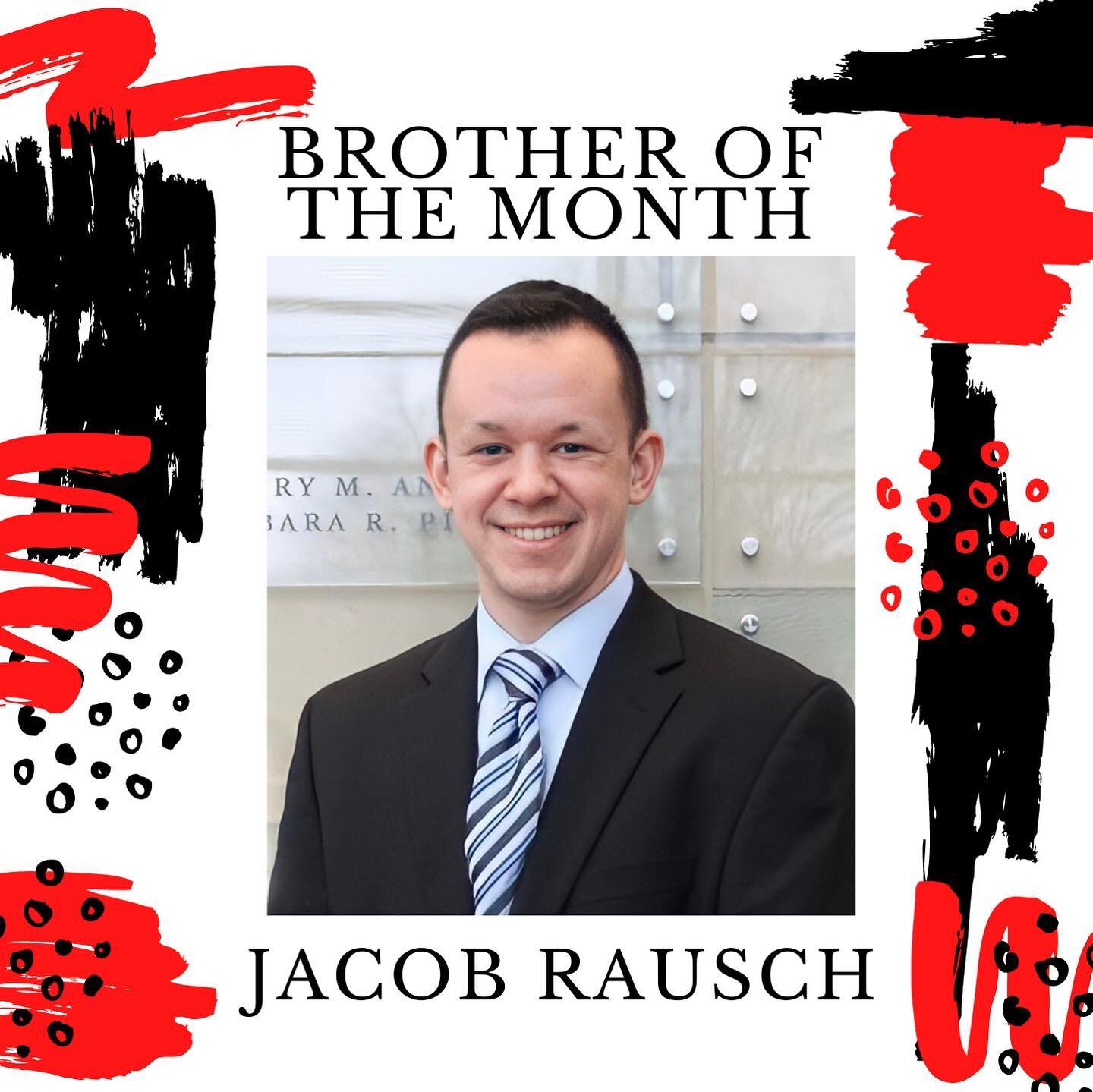 Our June Brother of The Month goes to @jakemrausch . Congratulations and thank you for all that you do in order to keep our brotherhood as organized as possible!