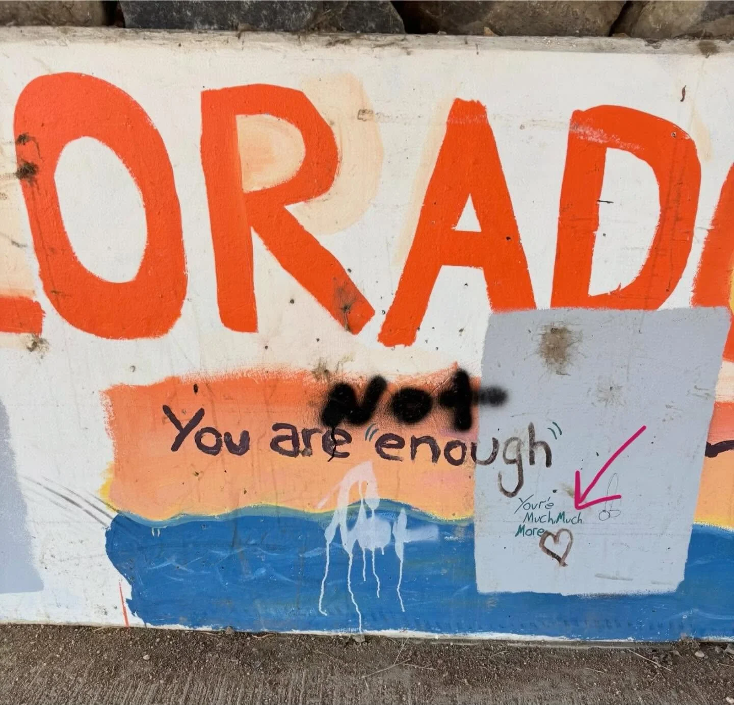 It can be easy to focus on the negatives, but when we pause, for just a moment, and look closely there&rsquo;s often incredible beauty. 

This mural is along the Plum Creek Trail in Castle Rock.  At first, I only saw the graffiti - the negative messa