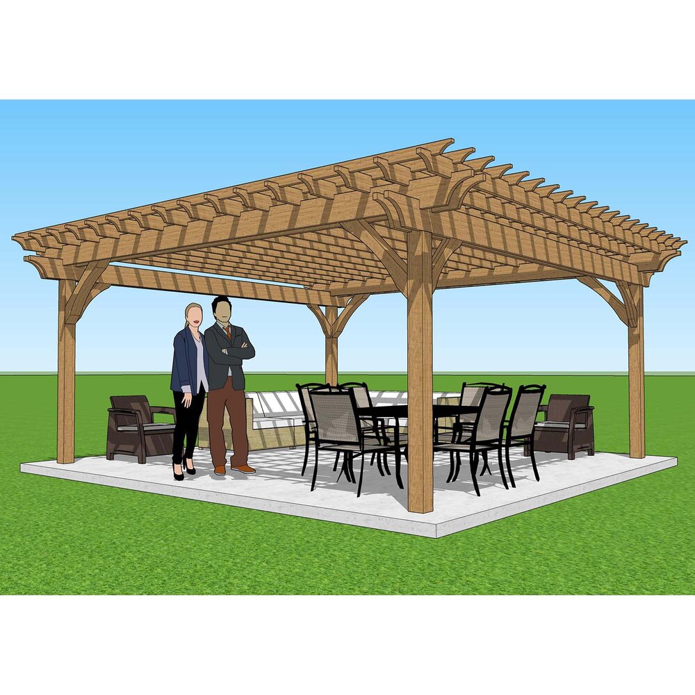 20x20 Pergola Plans | 