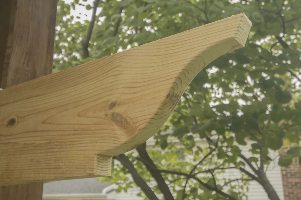 RT-02 "Ogee" | Rafter Tail Cutting Templates | Apex Pergola Design