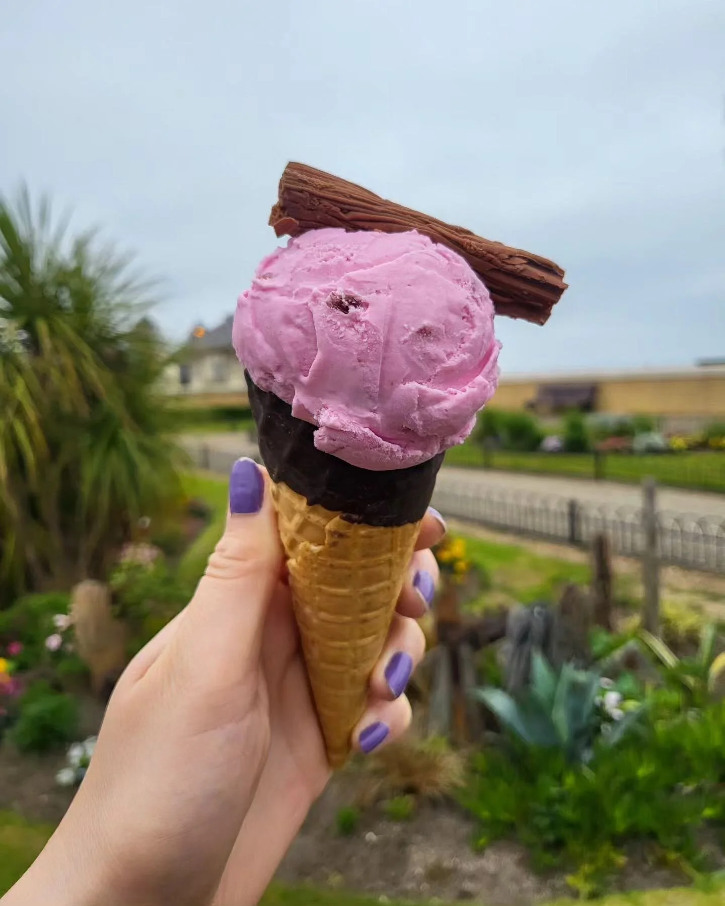 Introducing our NEW and exciting addition - CHOCOLATE CONES! π«π€© And the best part? They're VEGAN!! π±
We just had to try them this morning with a scoop of our popular Very Cherry ice cream and a Flake, and it was pure heaven! Come and indulge in t