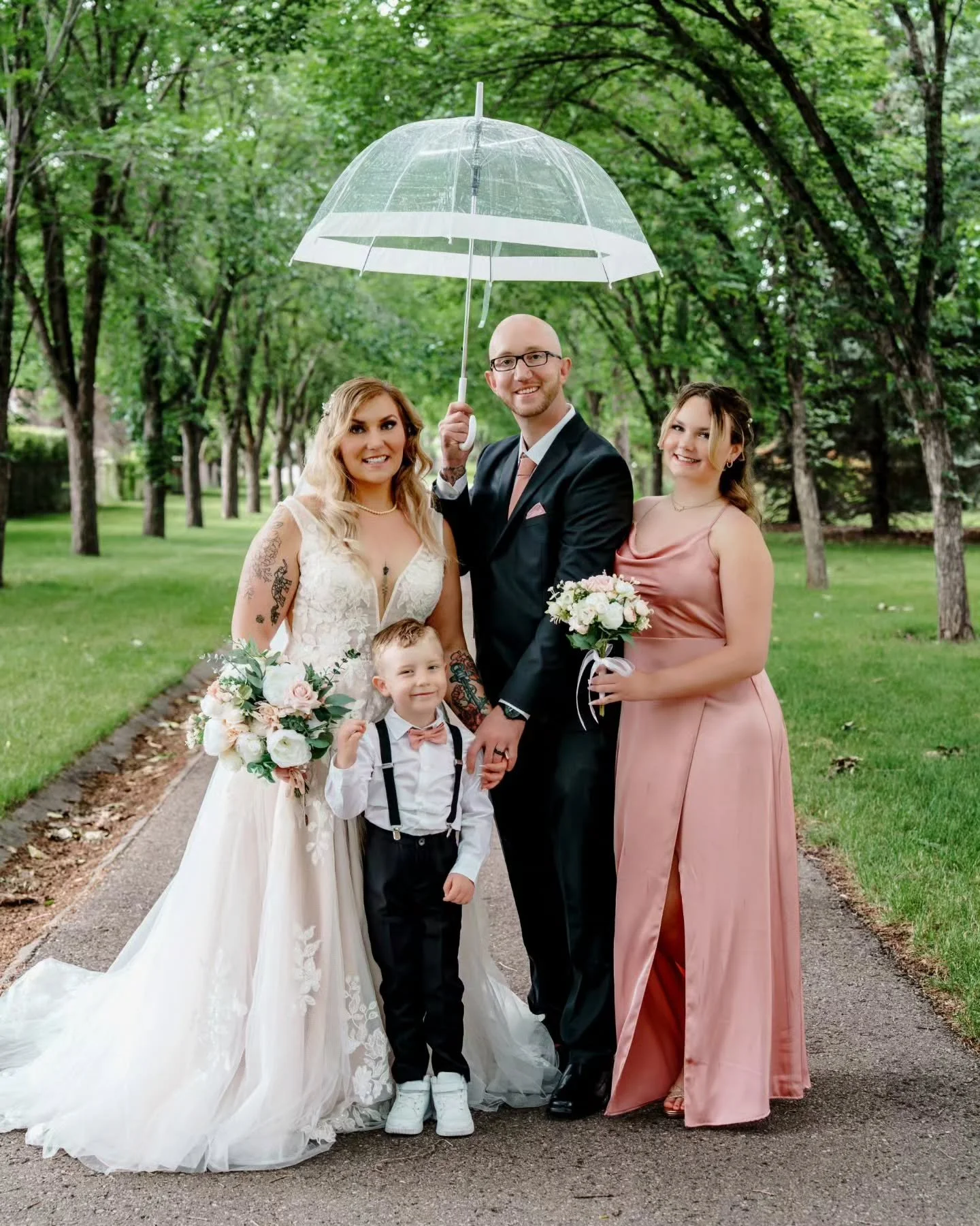 Rain on wedding day might scare a lot of couples... 

But really what we can do against nature? First of all always have plan for ceremony and reception, make sure your venue has indoor alternatives or tent ⛺️ available to cover you from rain. 

Phot