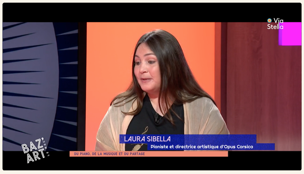 France 3 Corse Via Stella BAZ’ART le MAG du 7 Novembre 2025, Laura Sibella et xavier Torre sont les invités de Marie-Joseph Arrighi-Landini