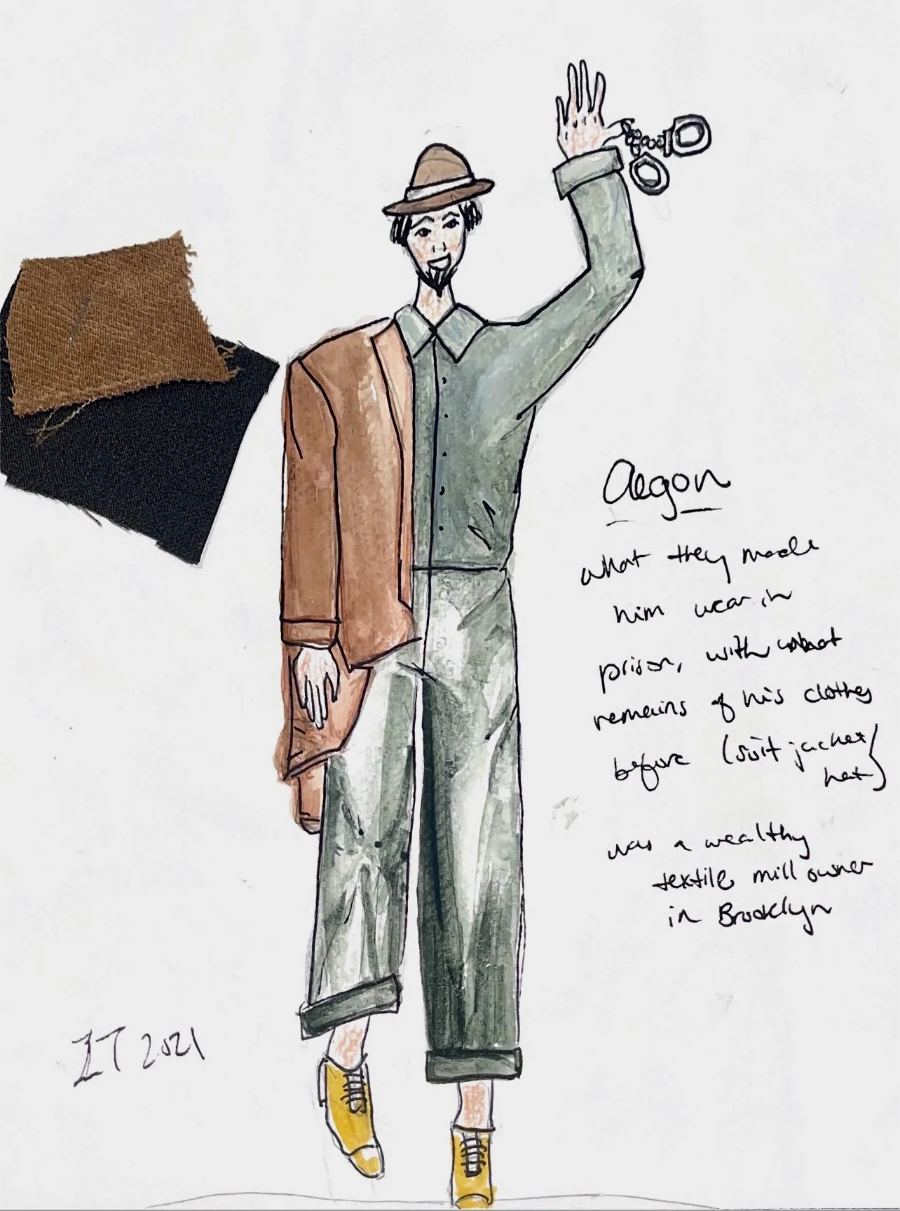 Ægon for Comedy of Errors: Water color, pen. 10/21