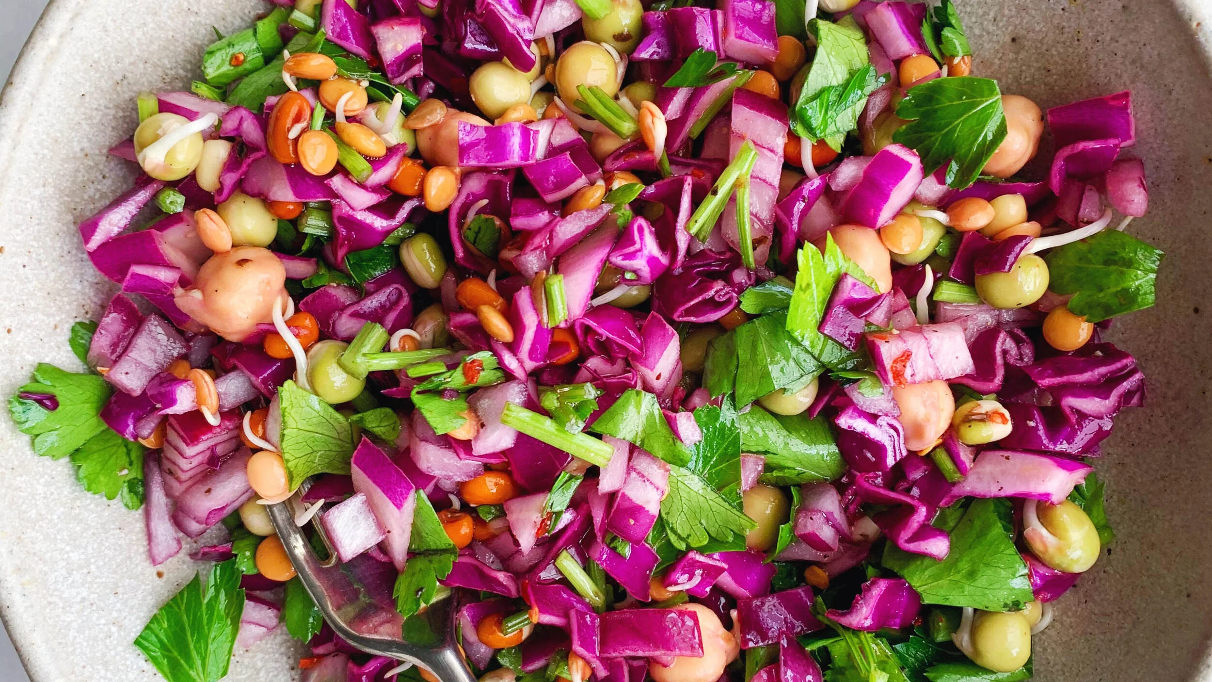 Crunchy Combo &amp; red cabbage salad