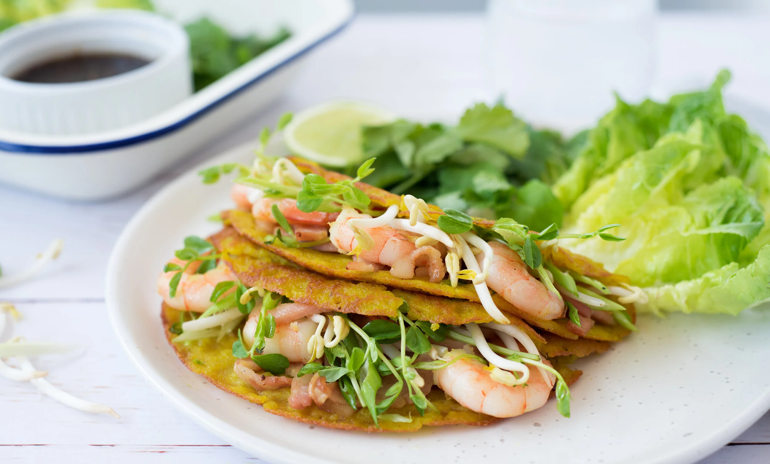 Crispy Vietnamese Prawn Pancakes