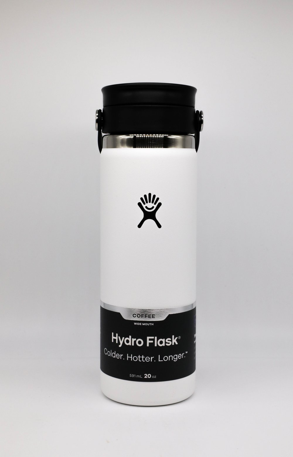 Hydro Flask 20oz Wide Mouth Coffee Flex Sip Lid White