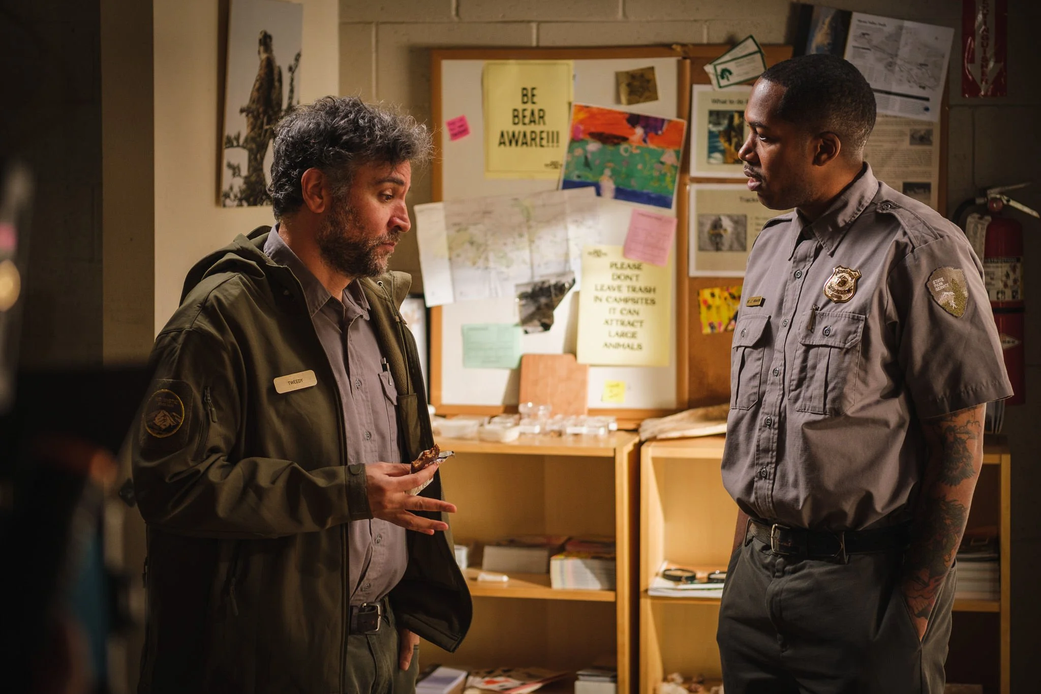 Prop signage and set dec with Josh Radnor