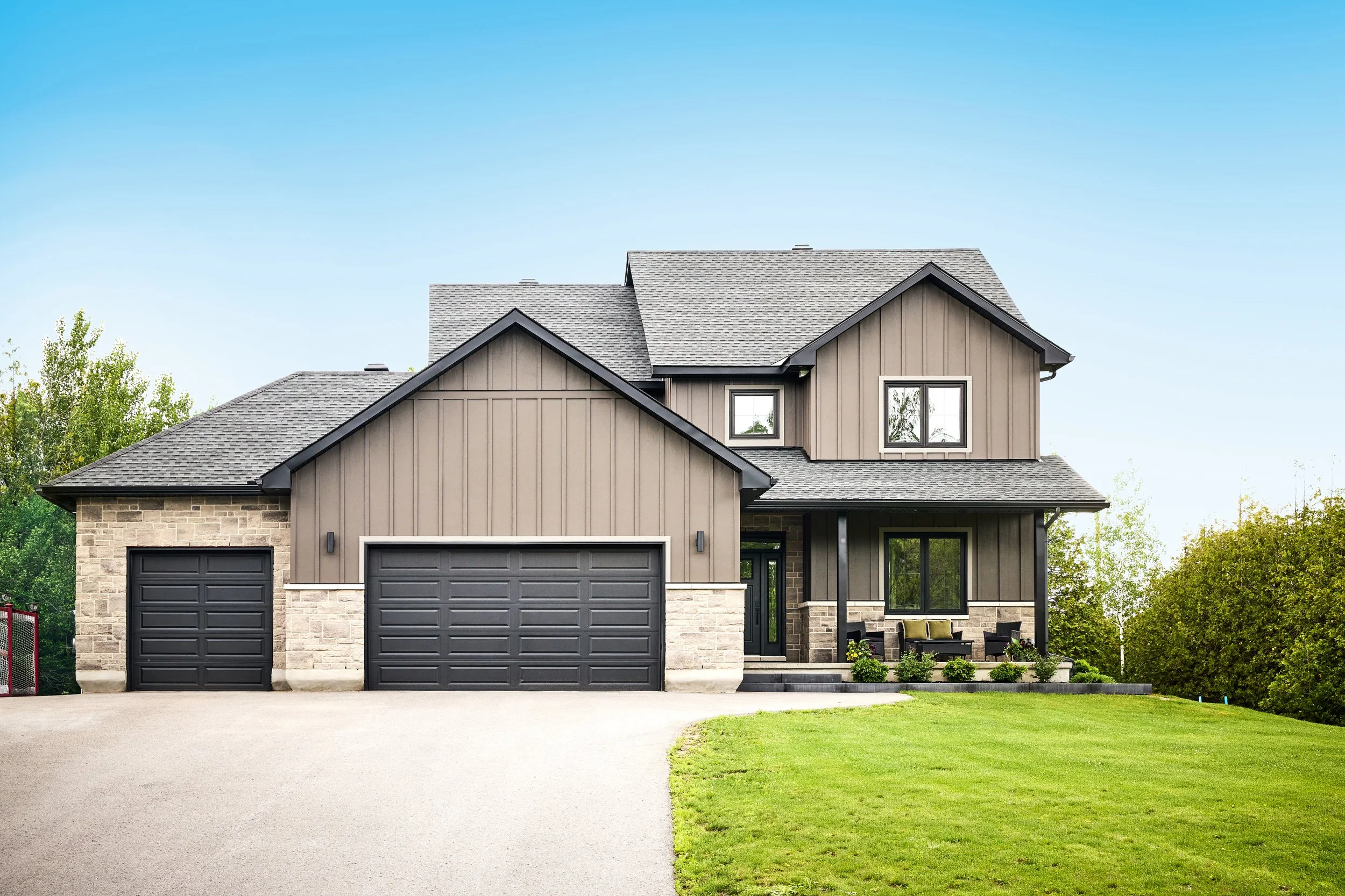 two storey ICF single family home with walkout basement