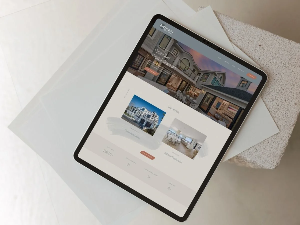 home builder website design