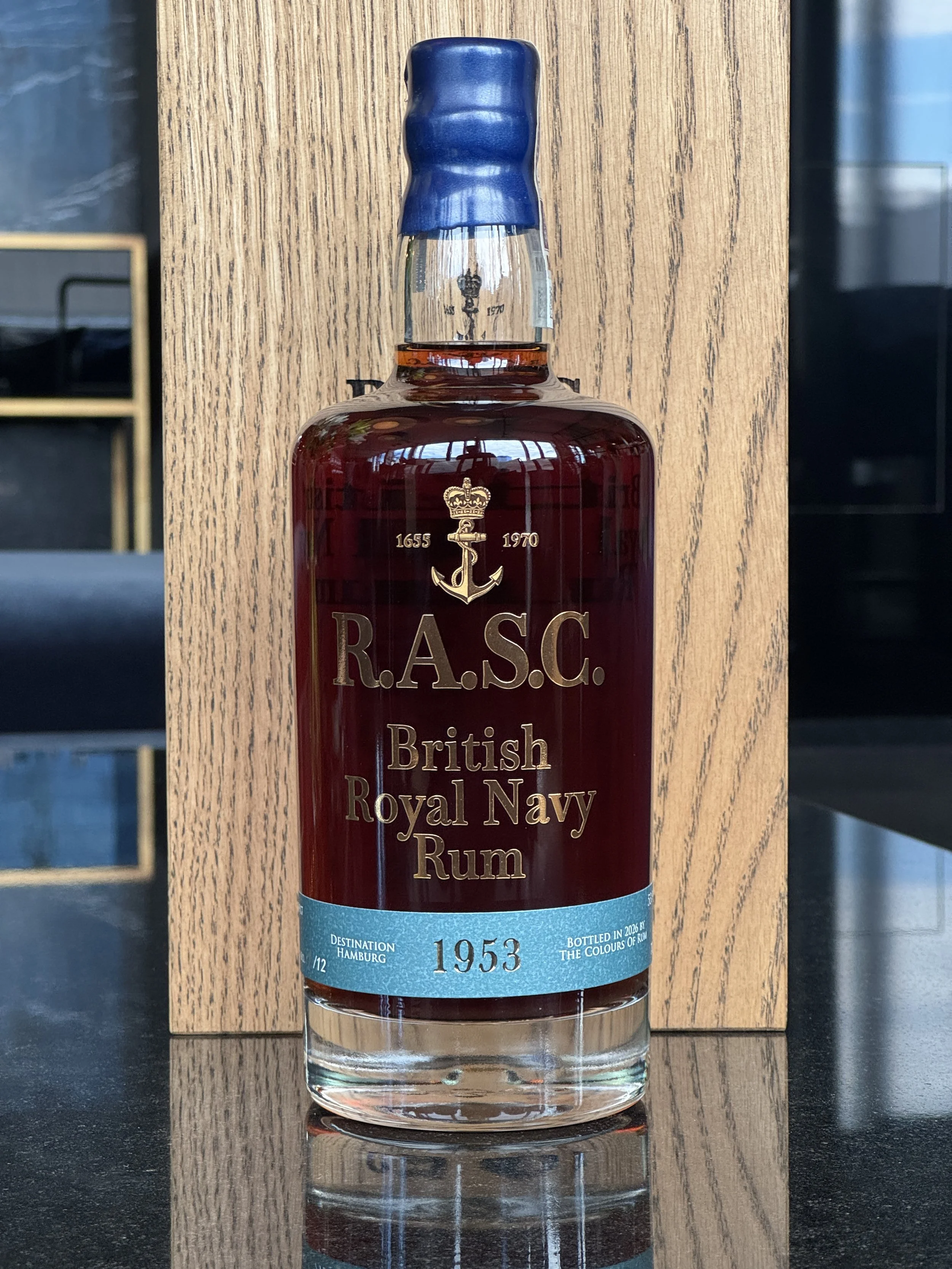 British Royal Navy Rum - R.A.S.C. 1953 - VI