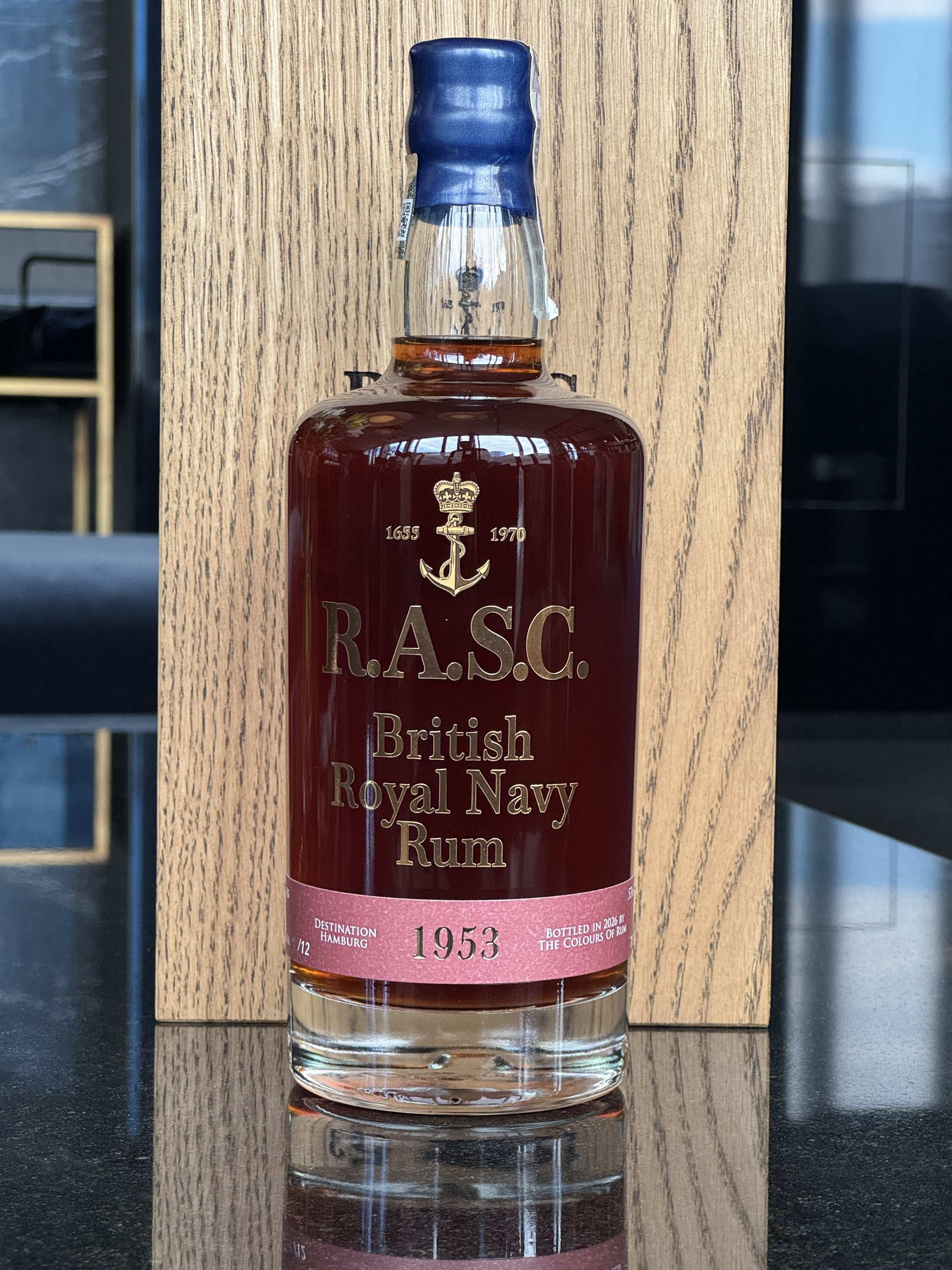 British Royal Navy Rum - R.A.S.C. 1953 - VII