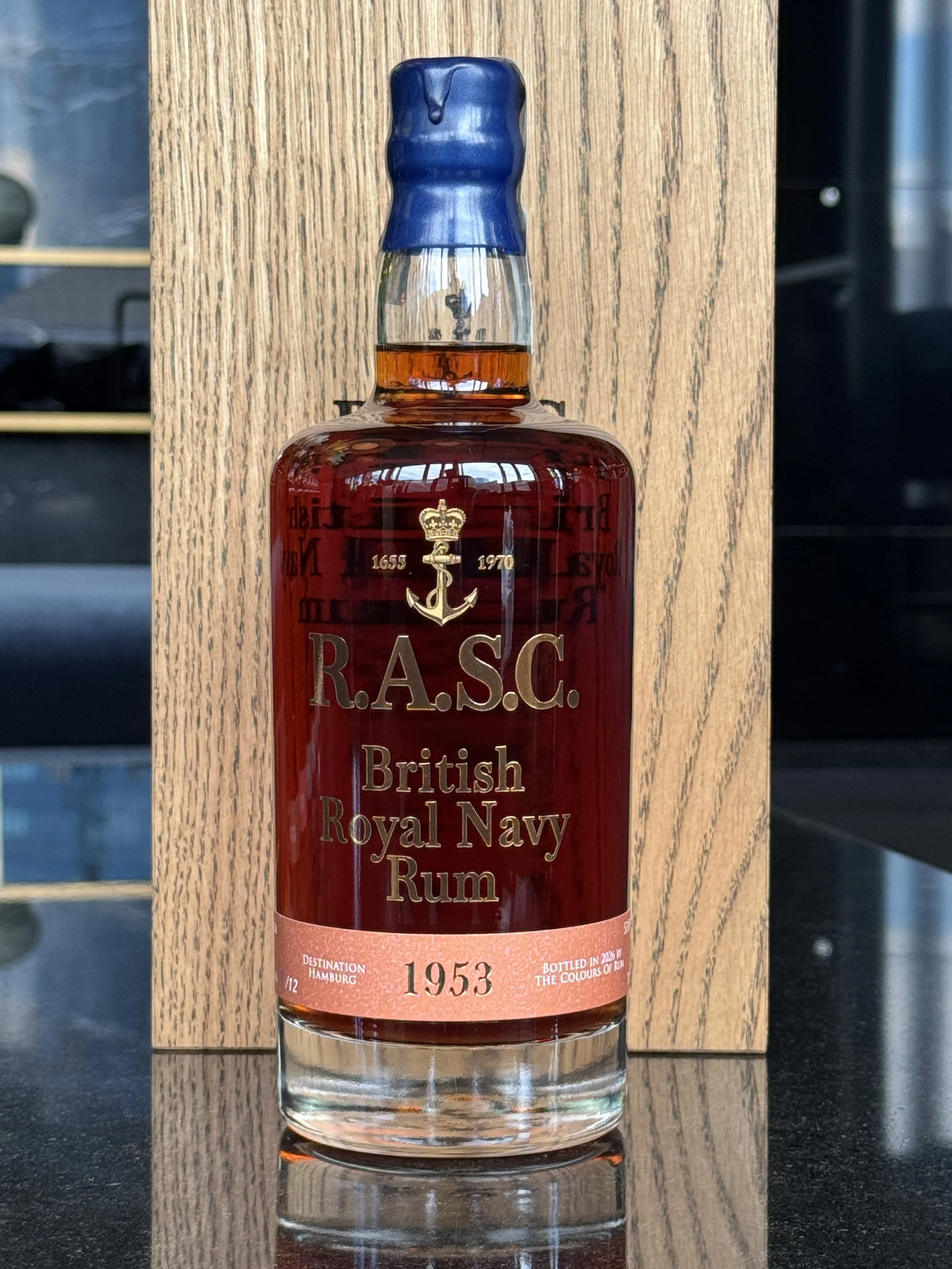 British Royal Navy Rum - R.A.S.C. 1953 - IX