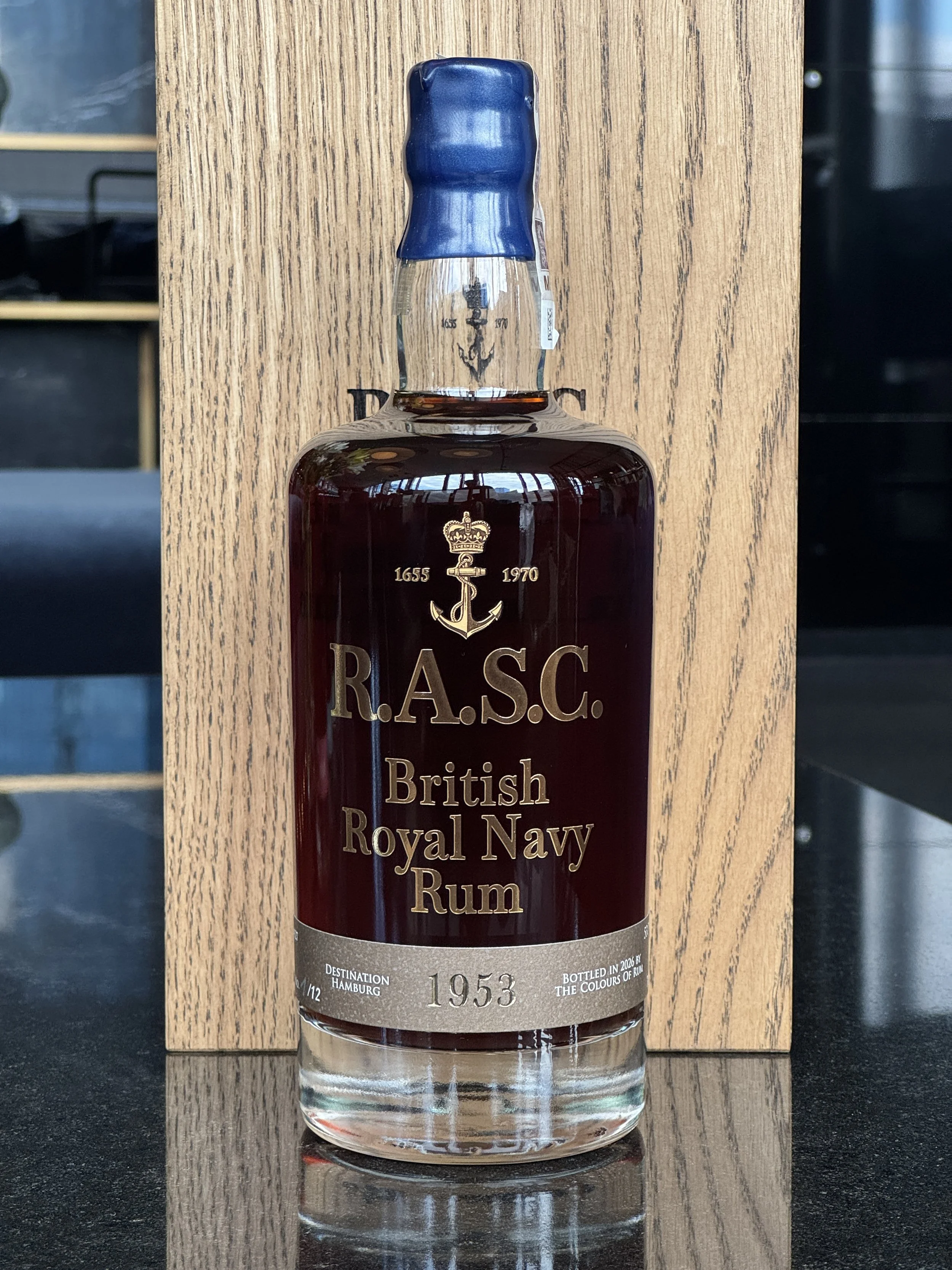 British Royal Navy Rum - R.A.S.C. 1953 - VIII