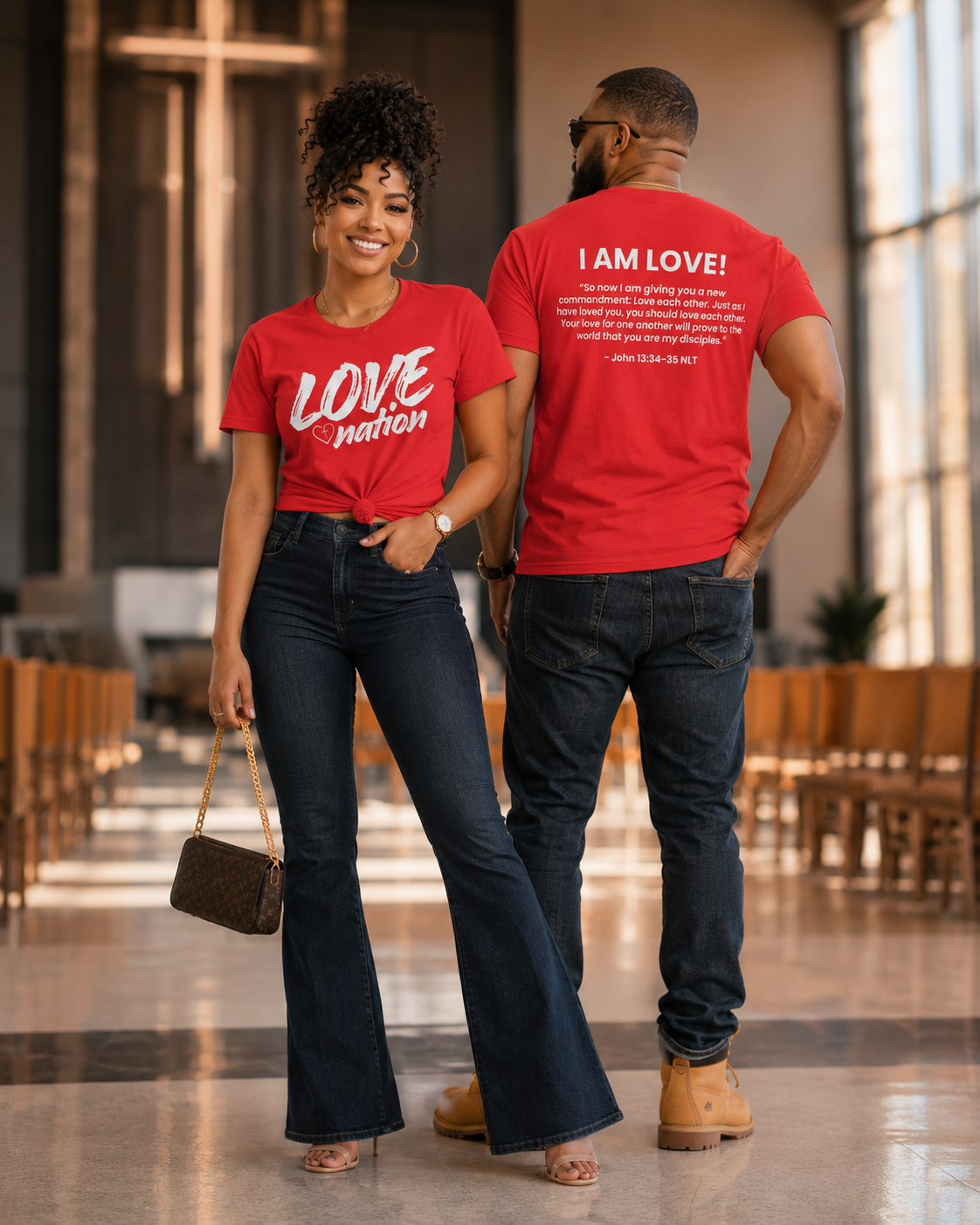 Love Nation Unisex "I Am Love" Graphic Tee