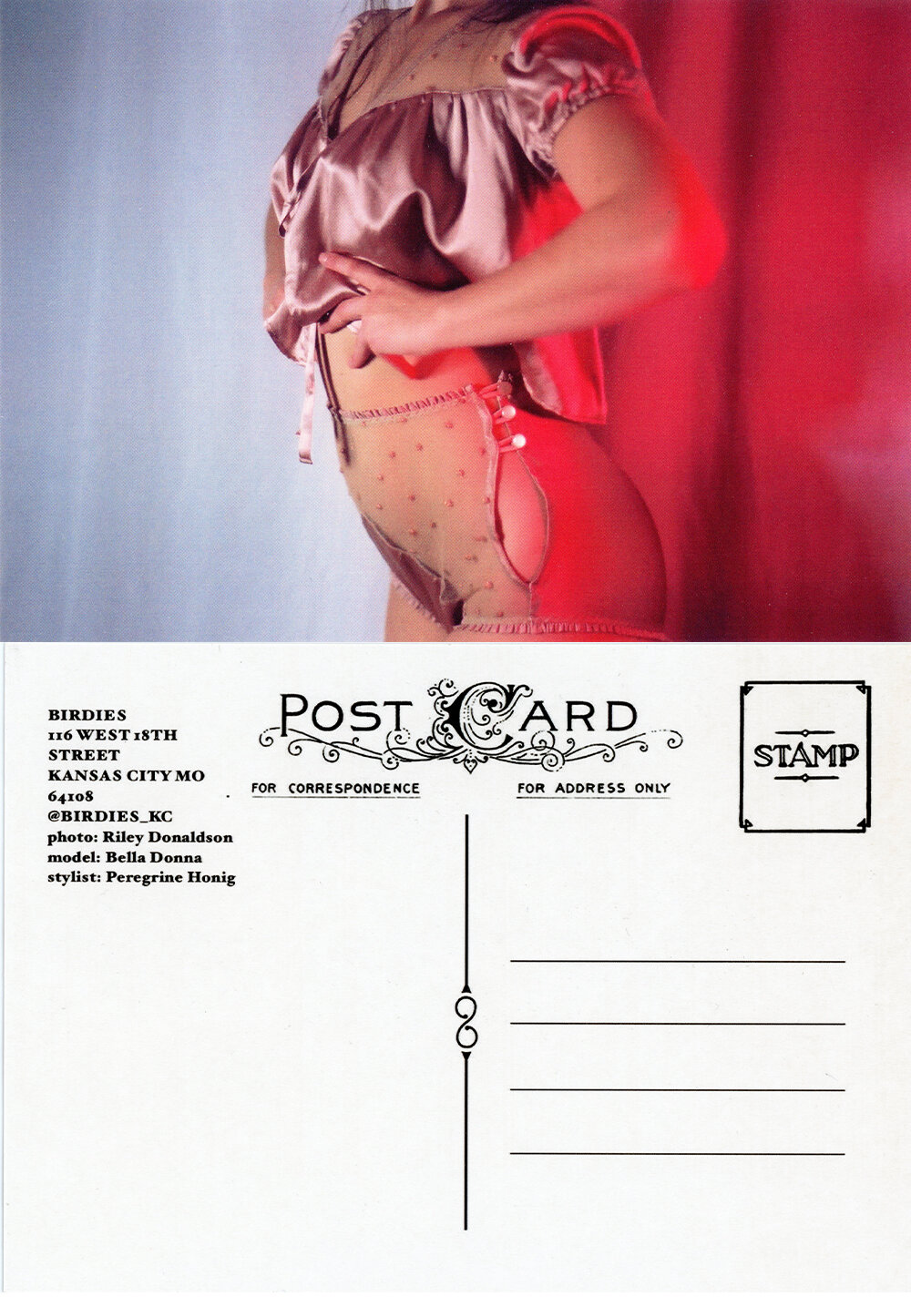 postcard for birdies & evgenia for the west 18th st fashion show