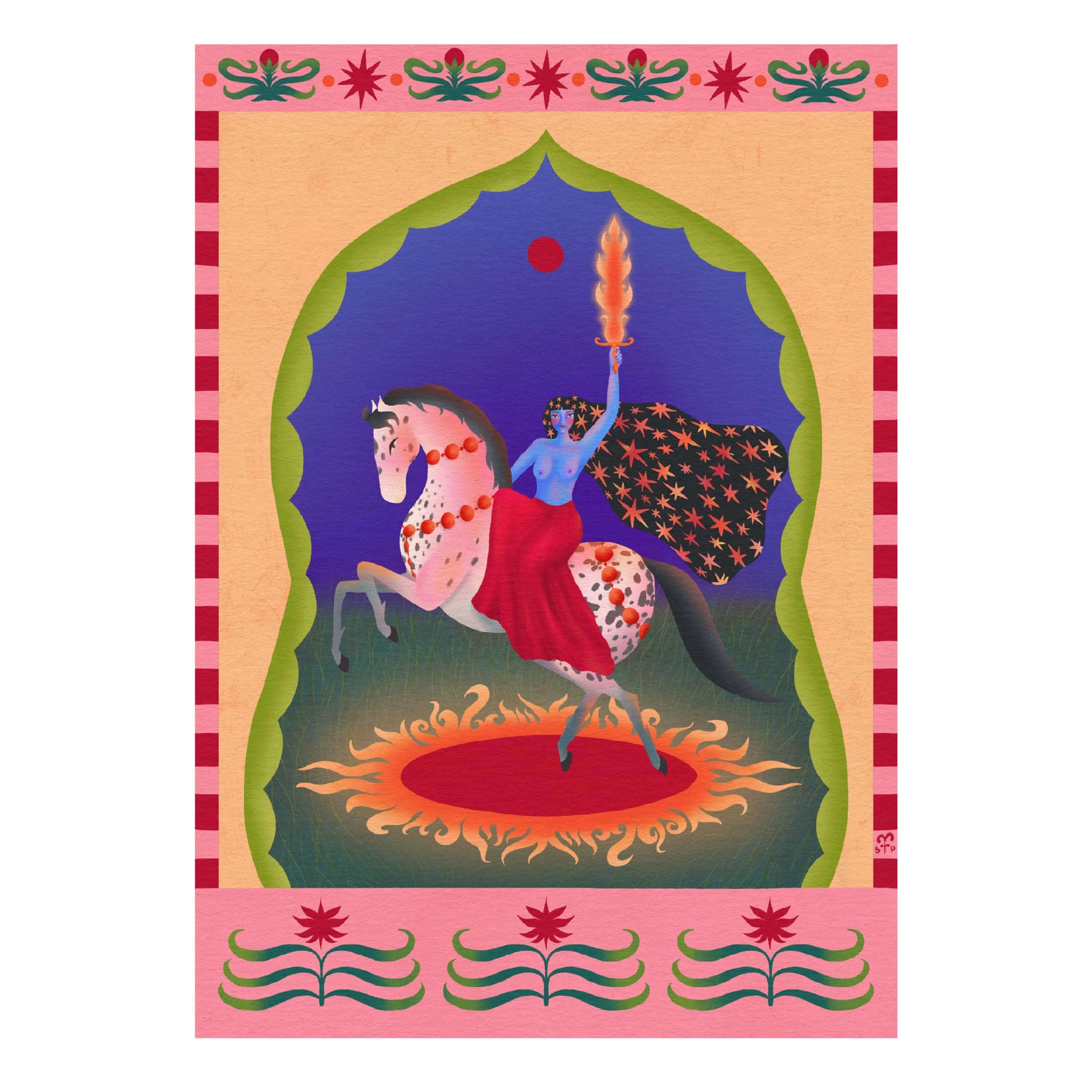 Fire Ride with me year of the fire horse art print.jpg