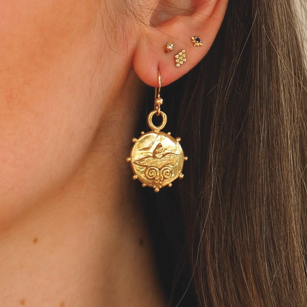 Nikau palm bronze earrings.jpg