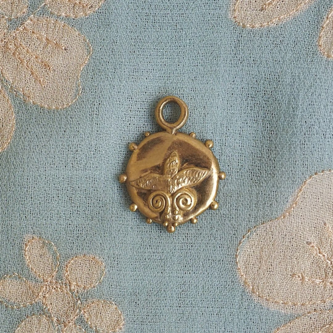 Gold bronze native nz plant earrings.jpg