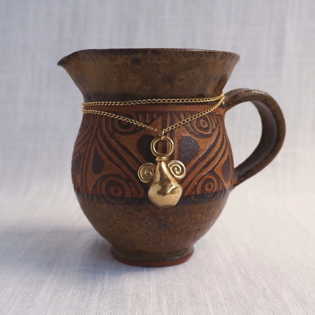 gold necklace ancient vase amphora charm.jpg