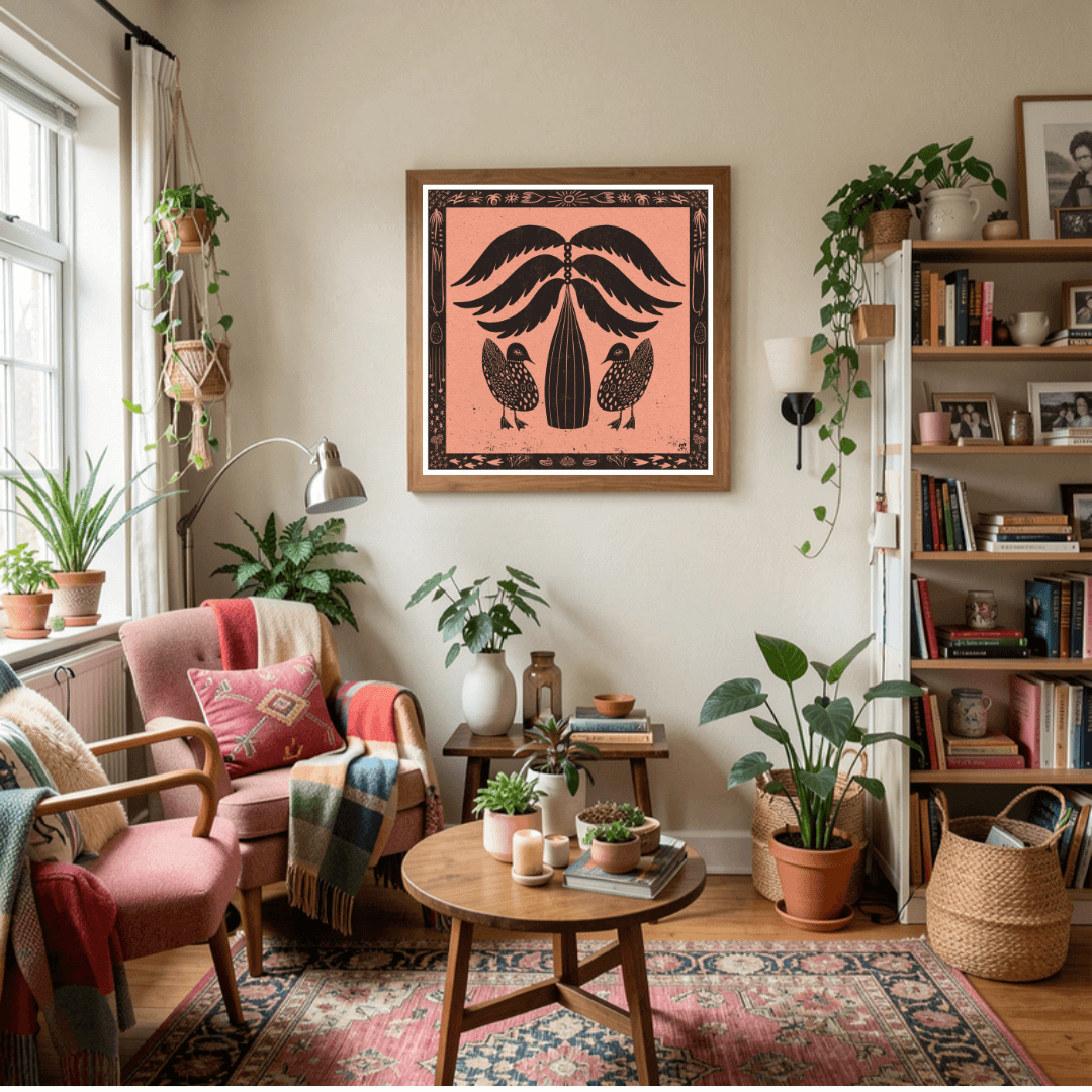 Love Ducks art home decor, framed art prints, interior design