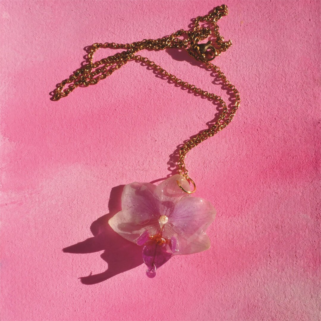 Orchid Necklace – SAMPLE