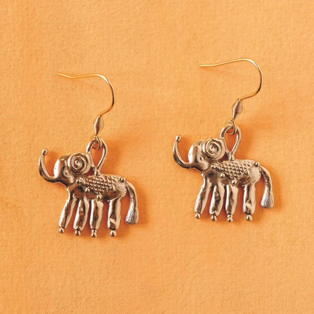 Dreaming Elephant Earrings - Ready to Ship