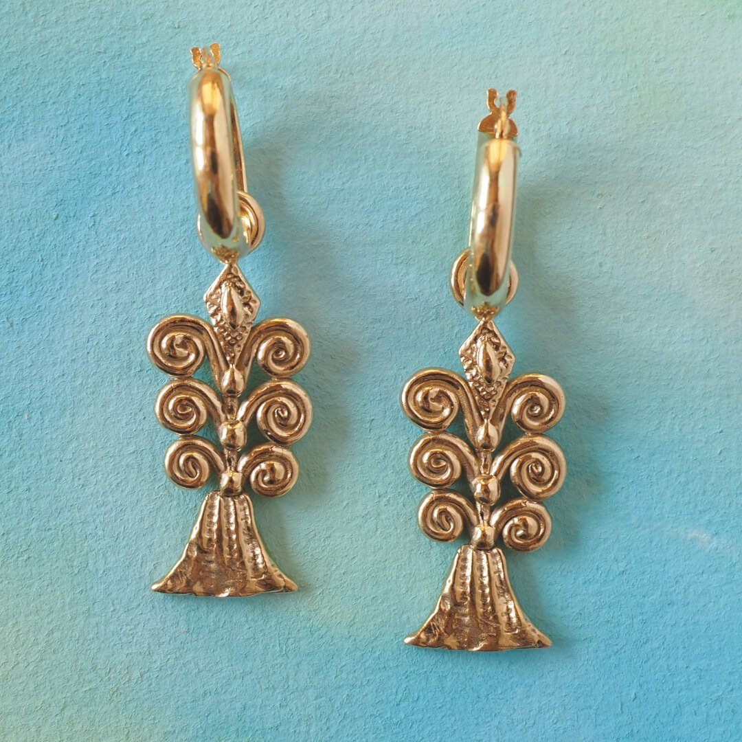 Mystic fish hoop earrings koru fish gold.jpg