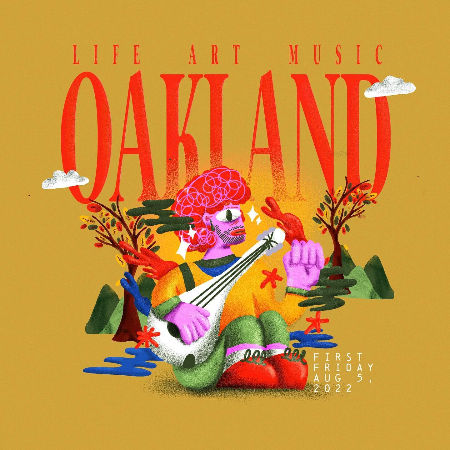 NFT Illustration commission for Non-Fungible Oakland @0xoakland @oakfirstfridays @opensea 

I have a few months living in the bay but Oakland is not just a city, is a feeling. Oakland is a hub of creativity and talent, life and change. 

Grateful of 