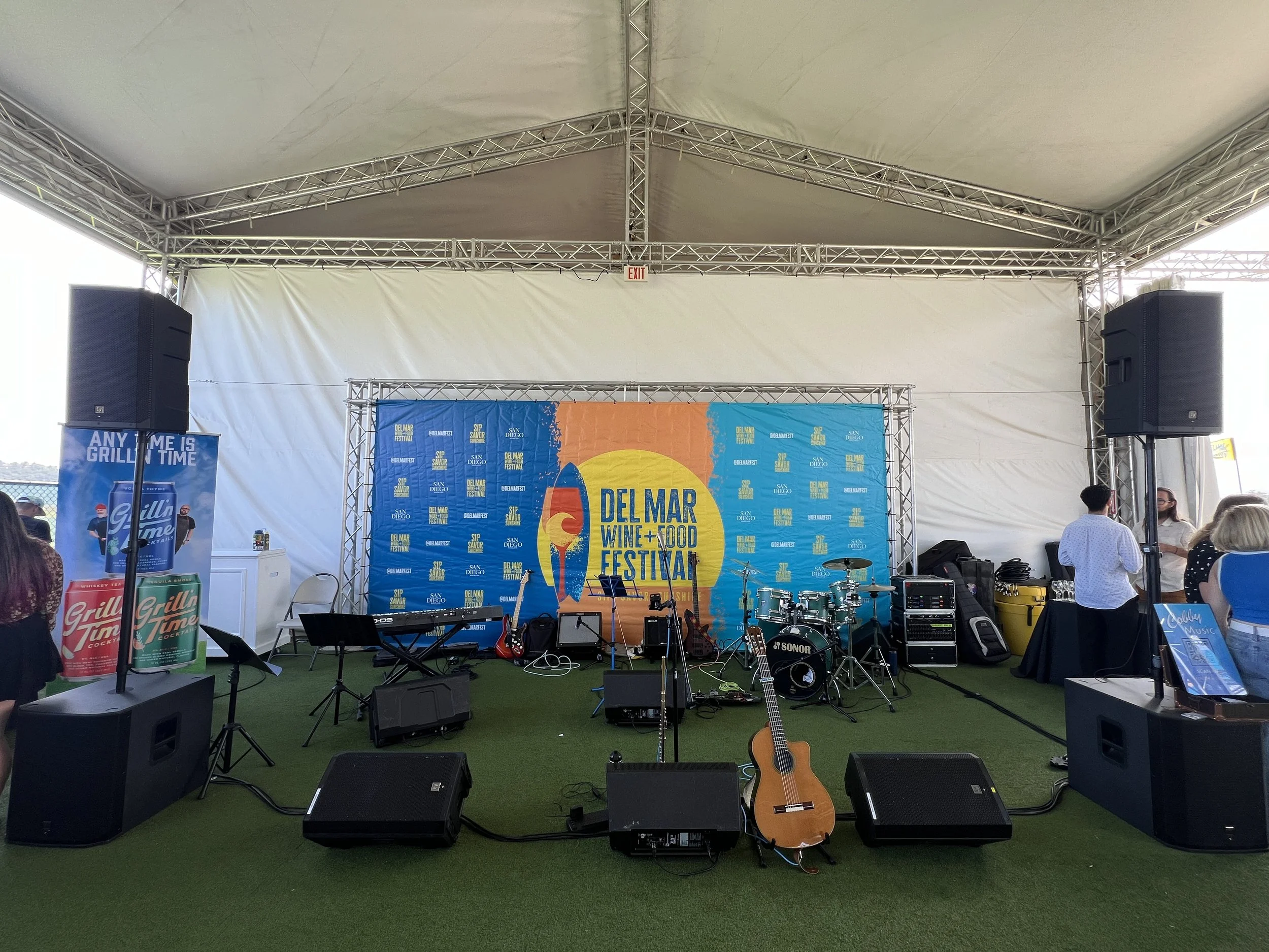 Bardic Management Producing Entertainment and Live Sound at 2024 The Del Mar Wine & Food Festival for the VIP Reception featuring Cobby Brzeski and Her Florida Sunshine Band