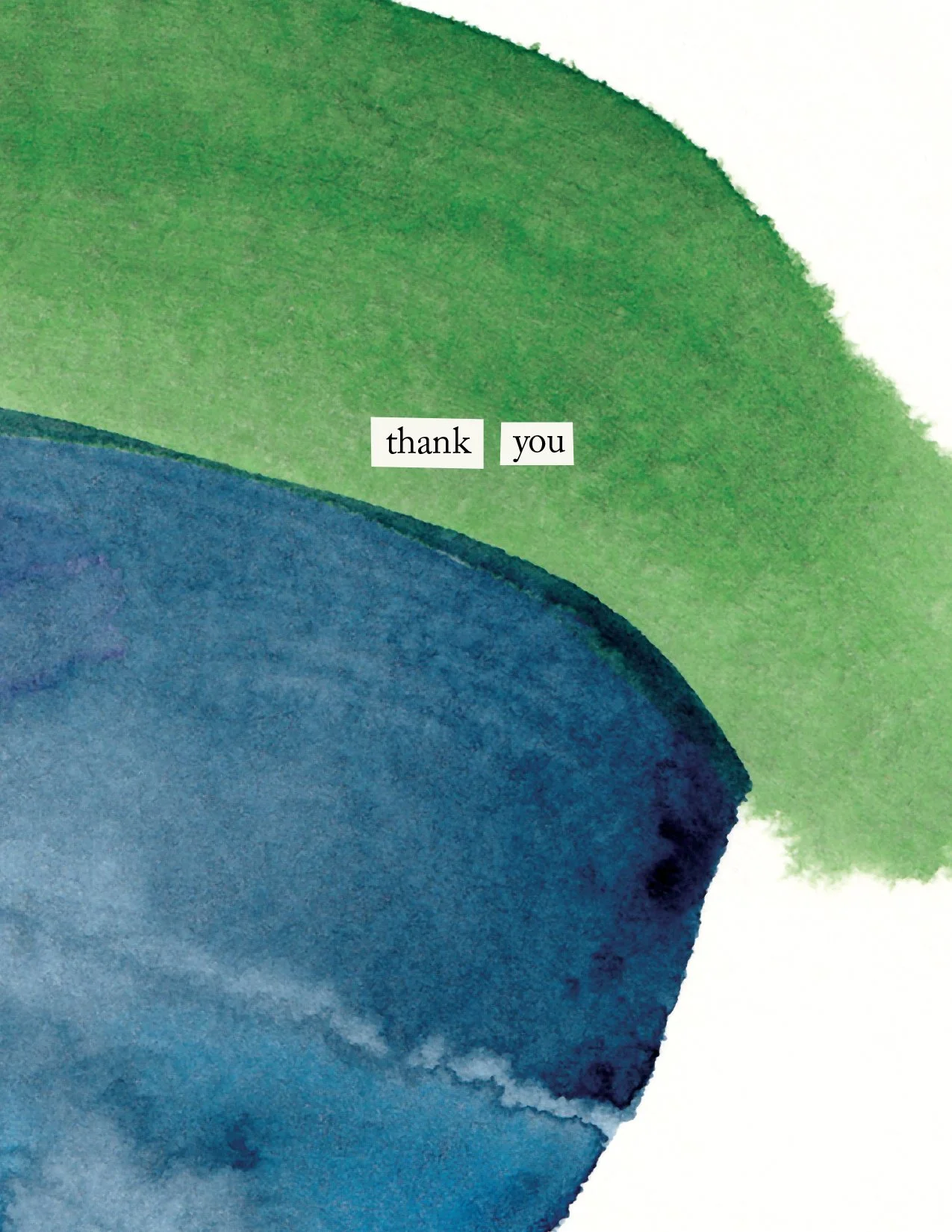 "Thank you" Greeting Card