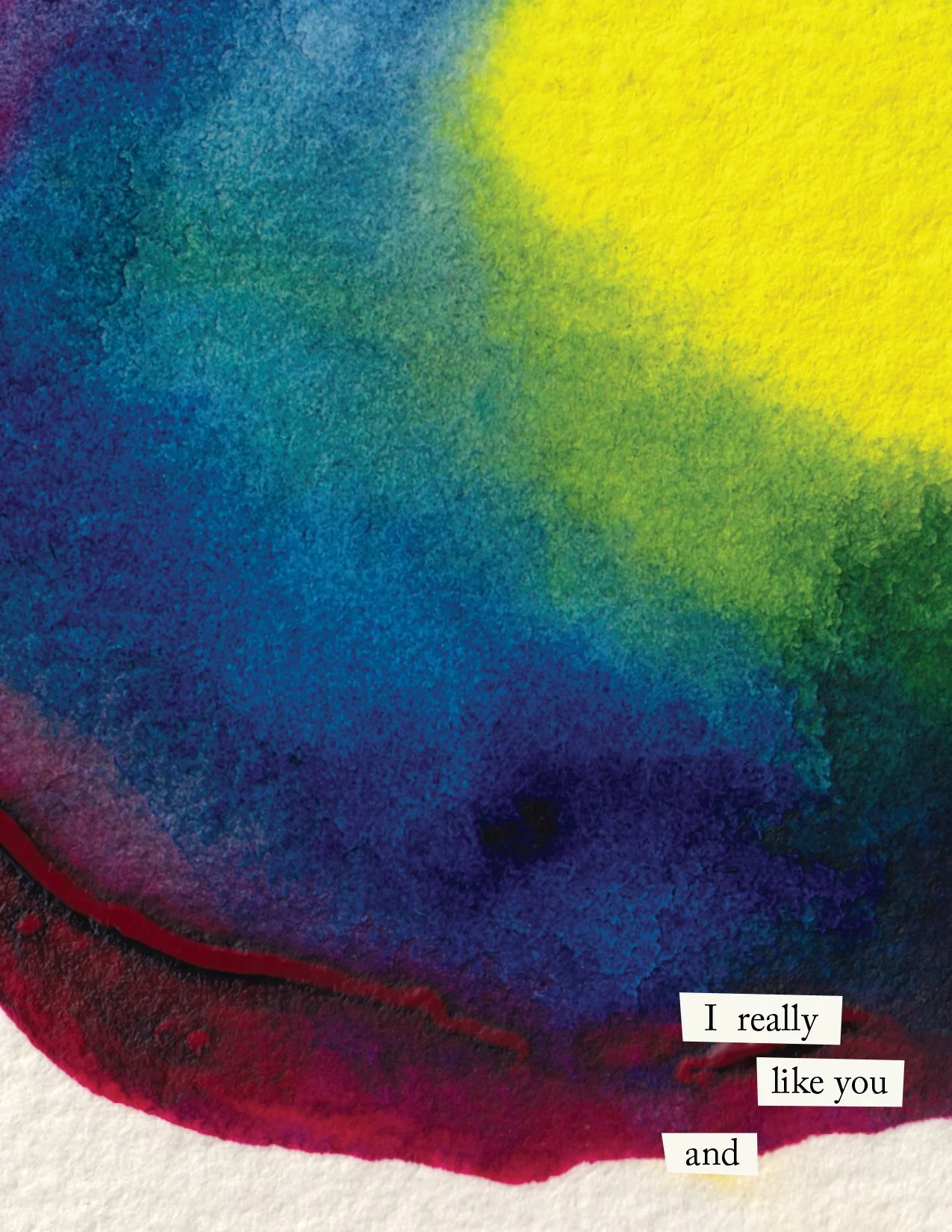 "I really like you and" Greeting Card