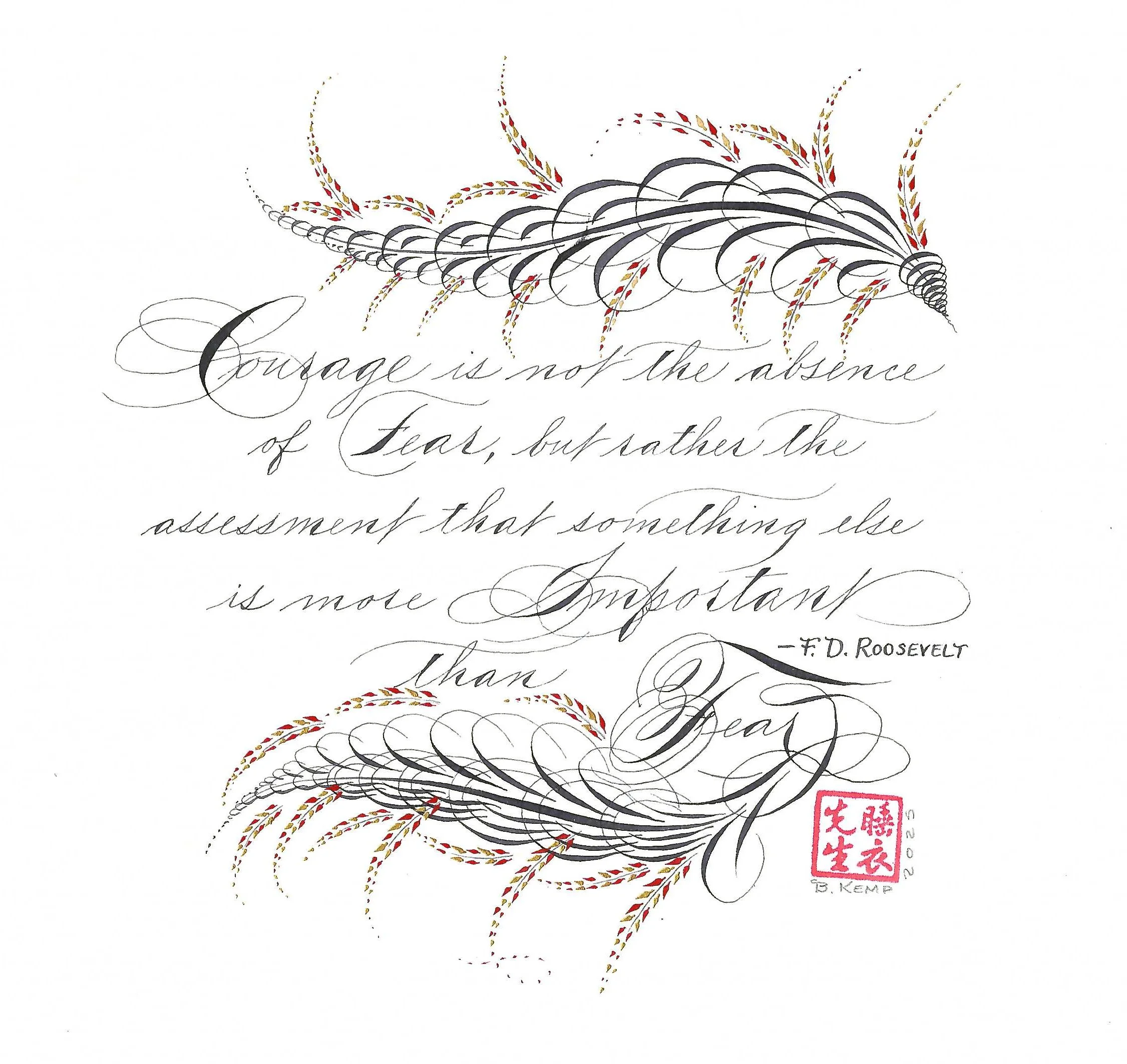 Bill Kemp Presents Ornamental Spencerian